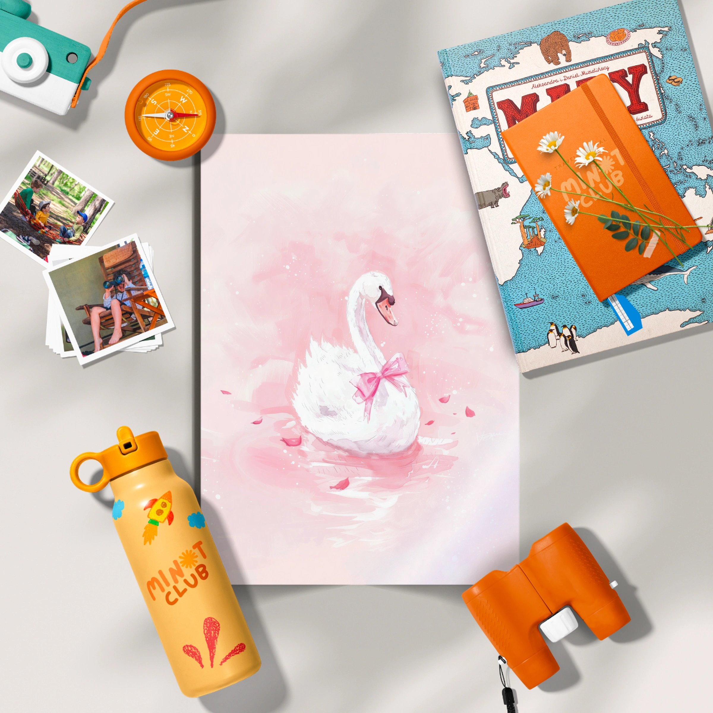 Graceful Swan Nursery Print