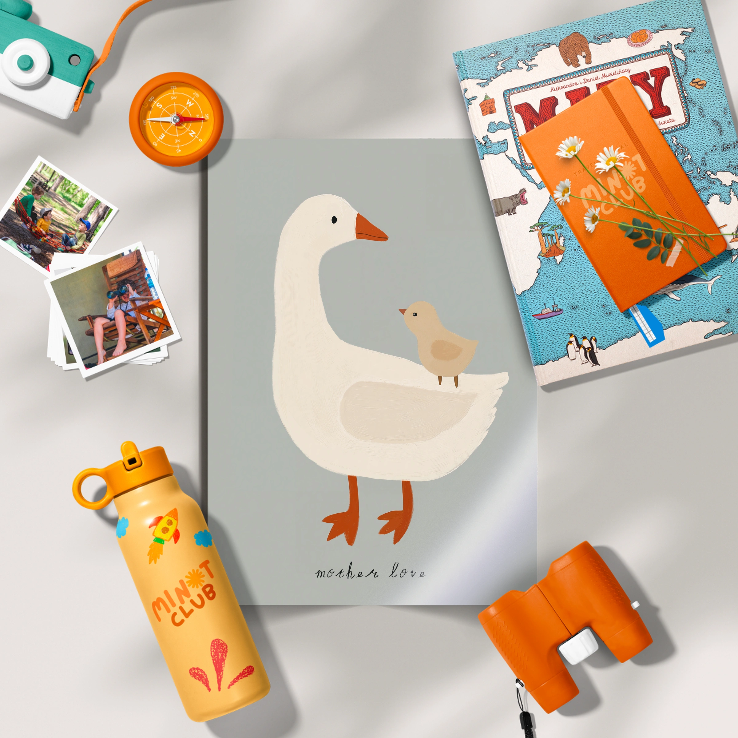 Grey Goose Nursery Print
