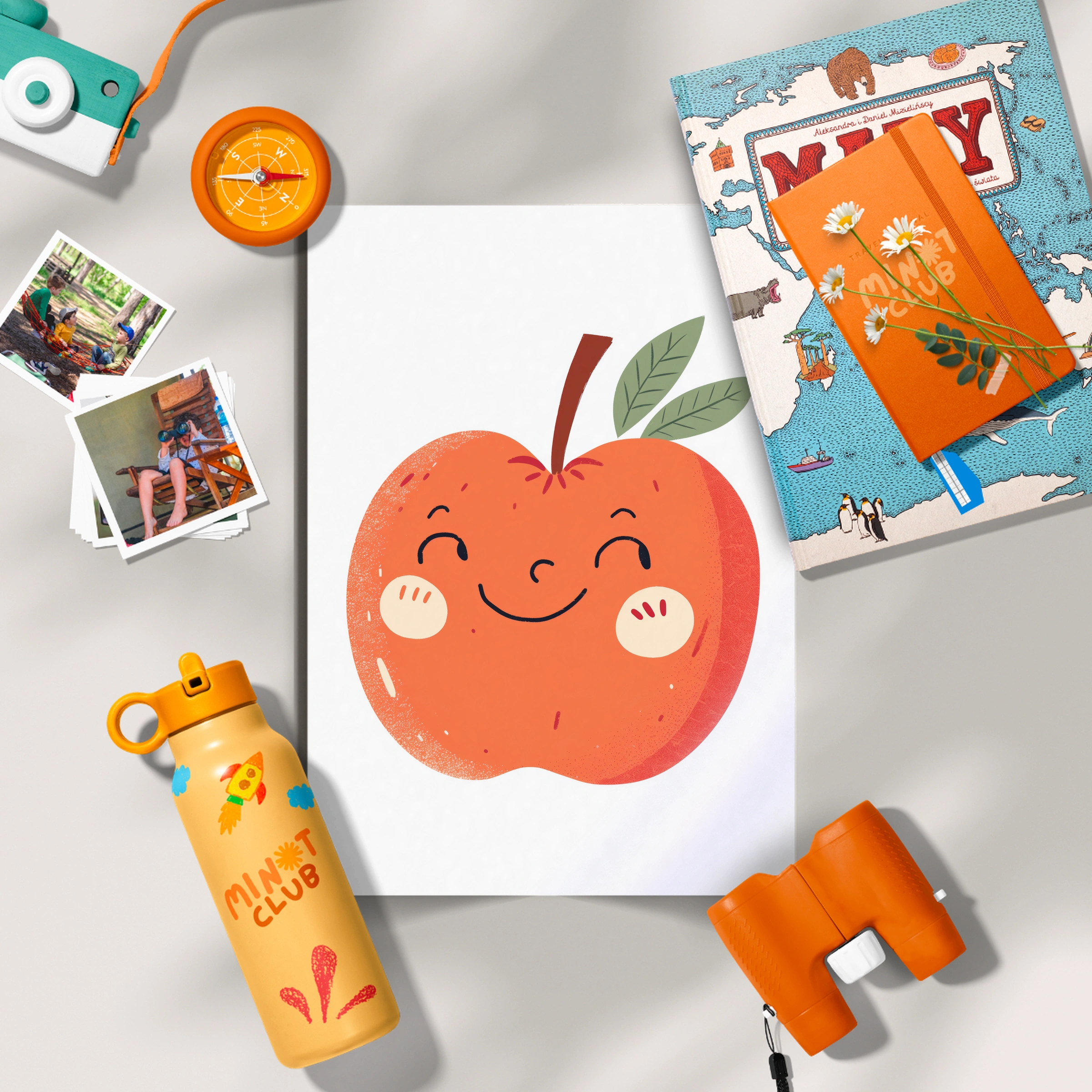 Happy Apple Nursery Print