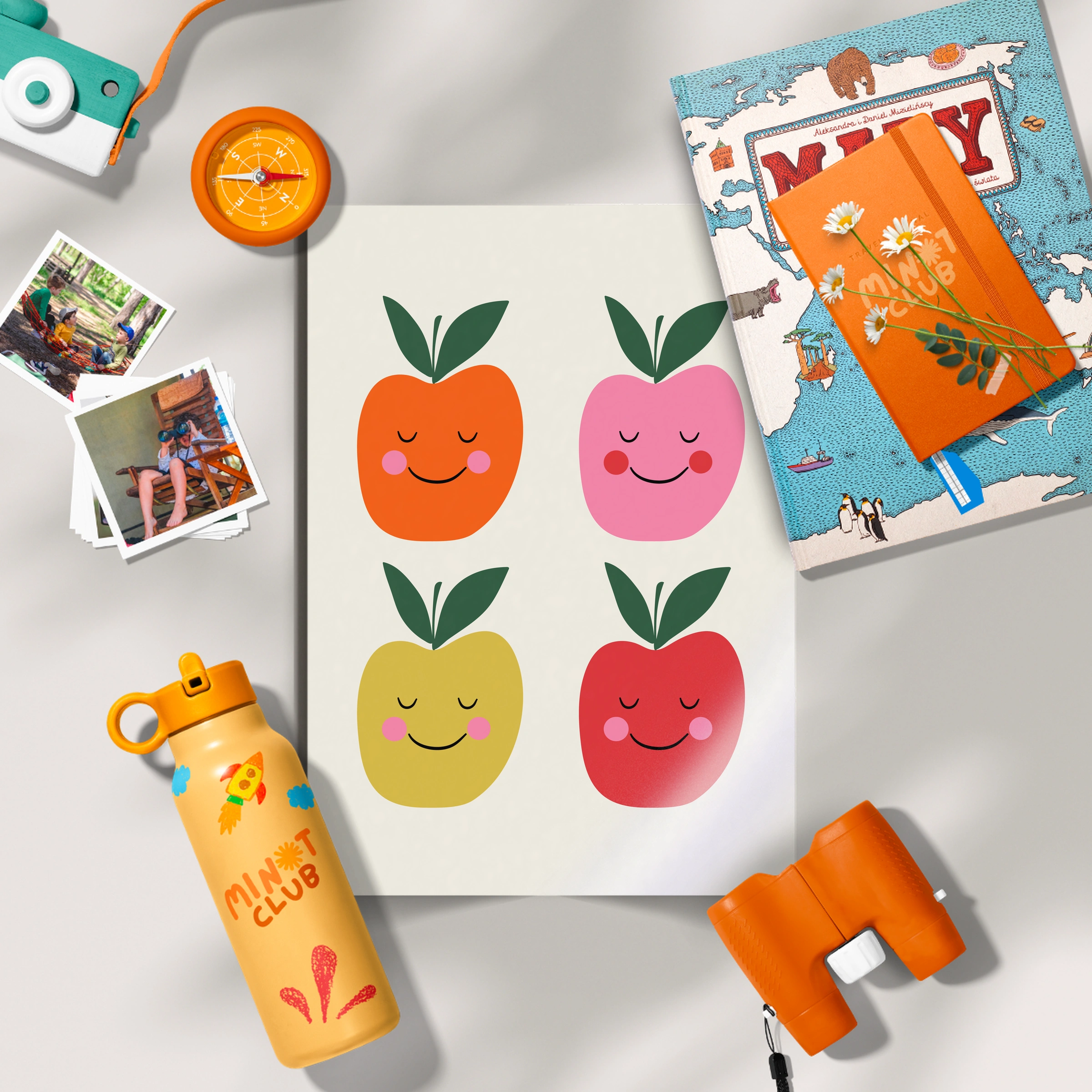 Happy Apples Nursery Print