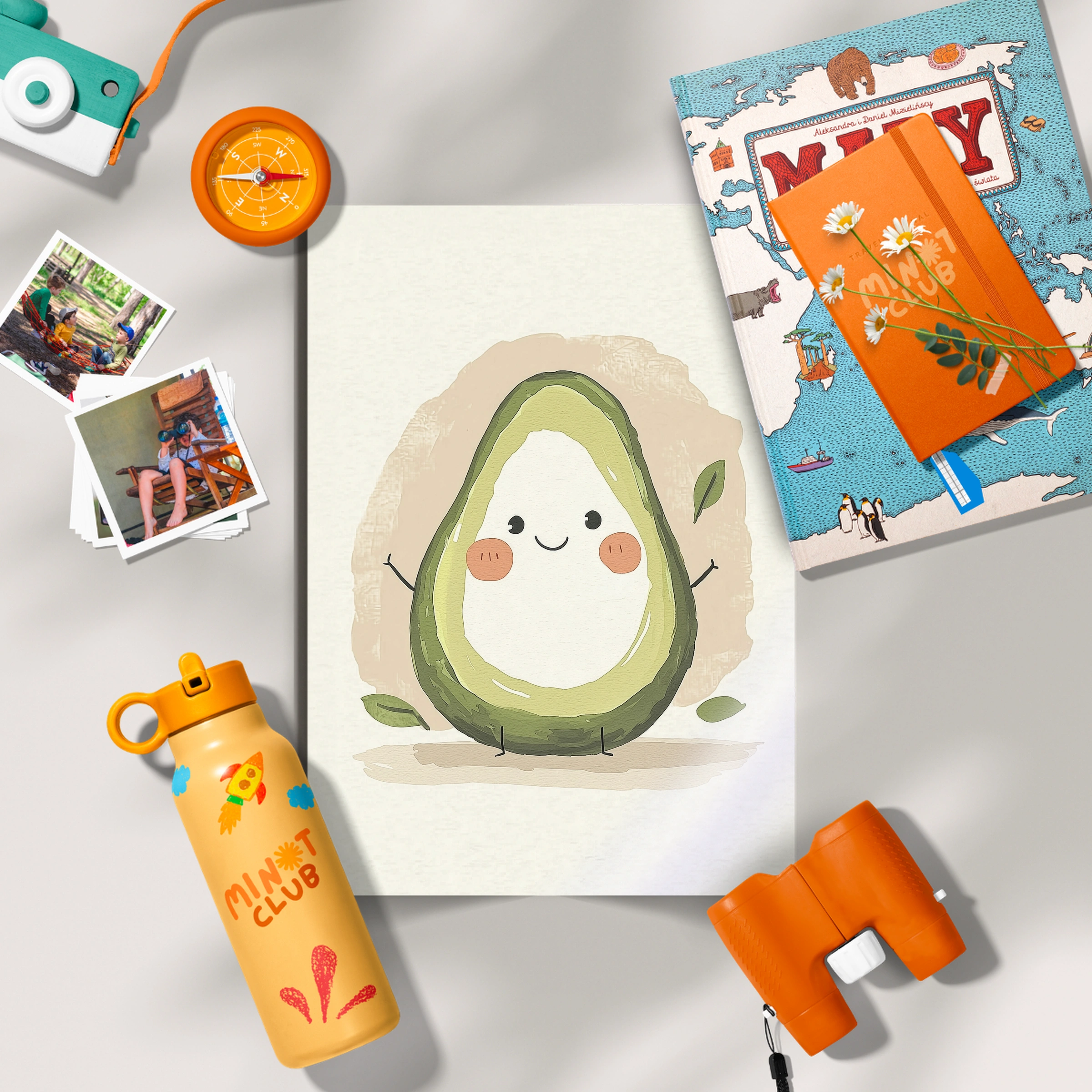 Happy Avocado Nursery Print