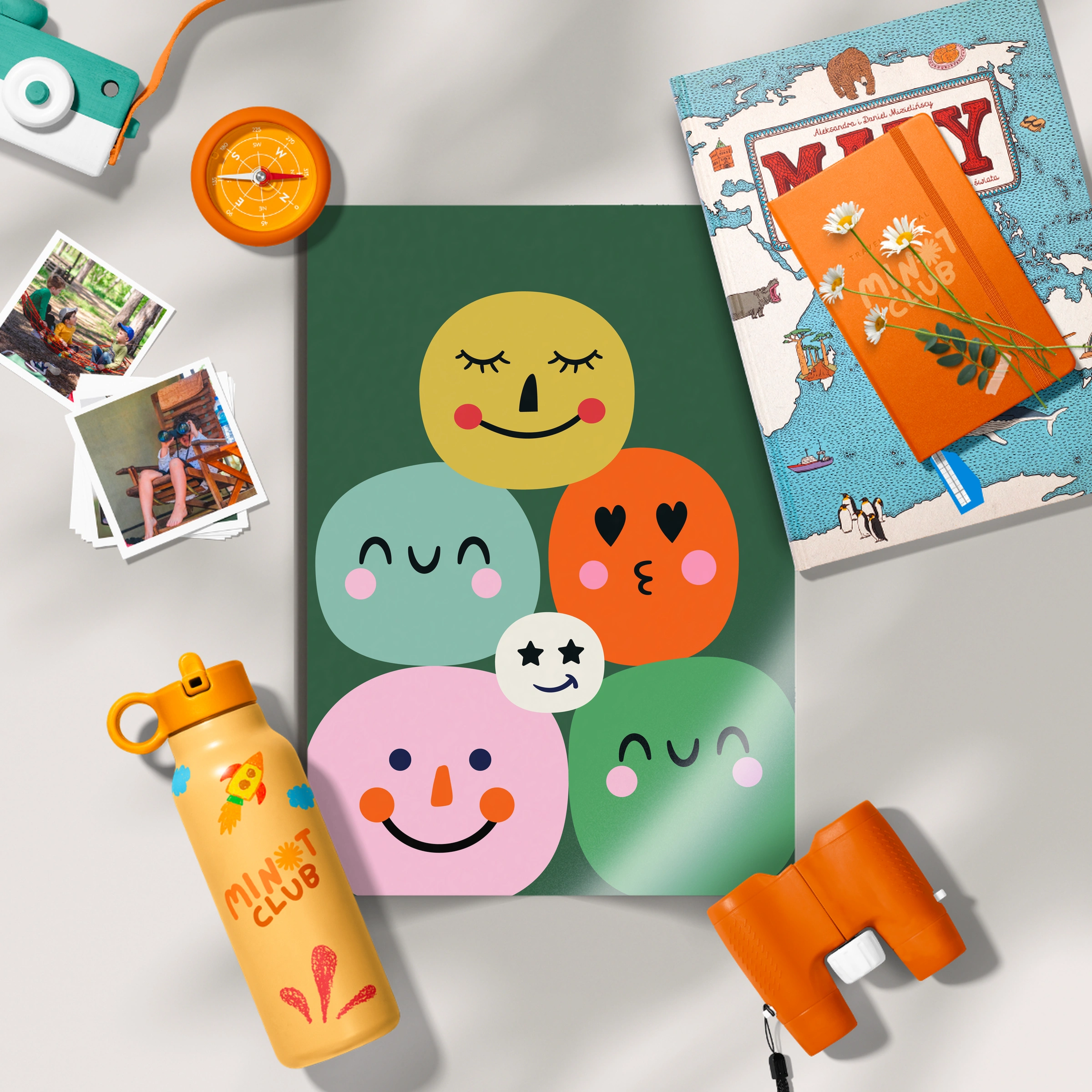 Happy Faces Nursery Print