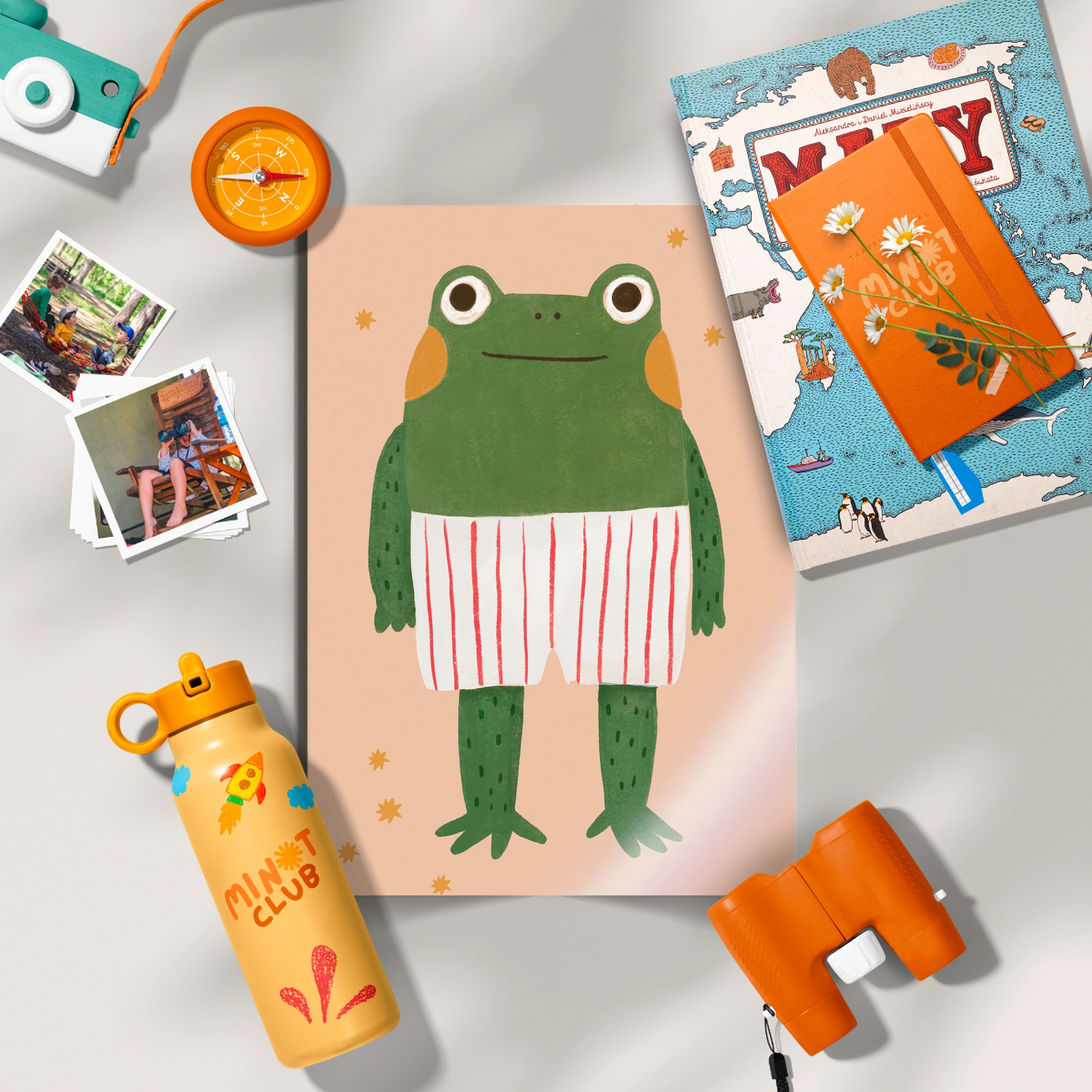 Happy Frog Nursery Print
