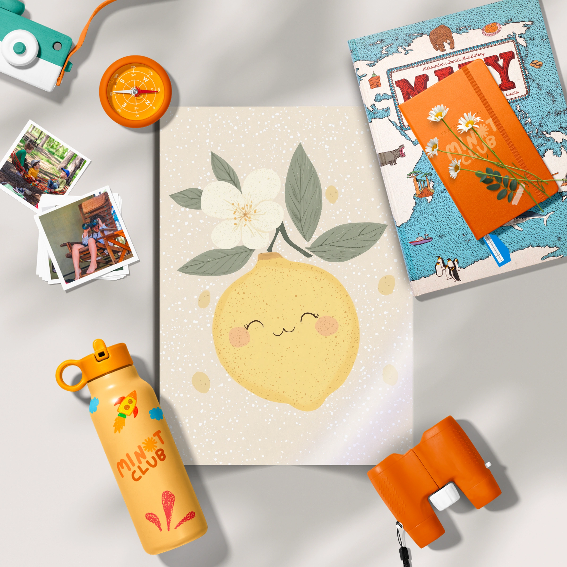 Happy Lemon Nursery Print