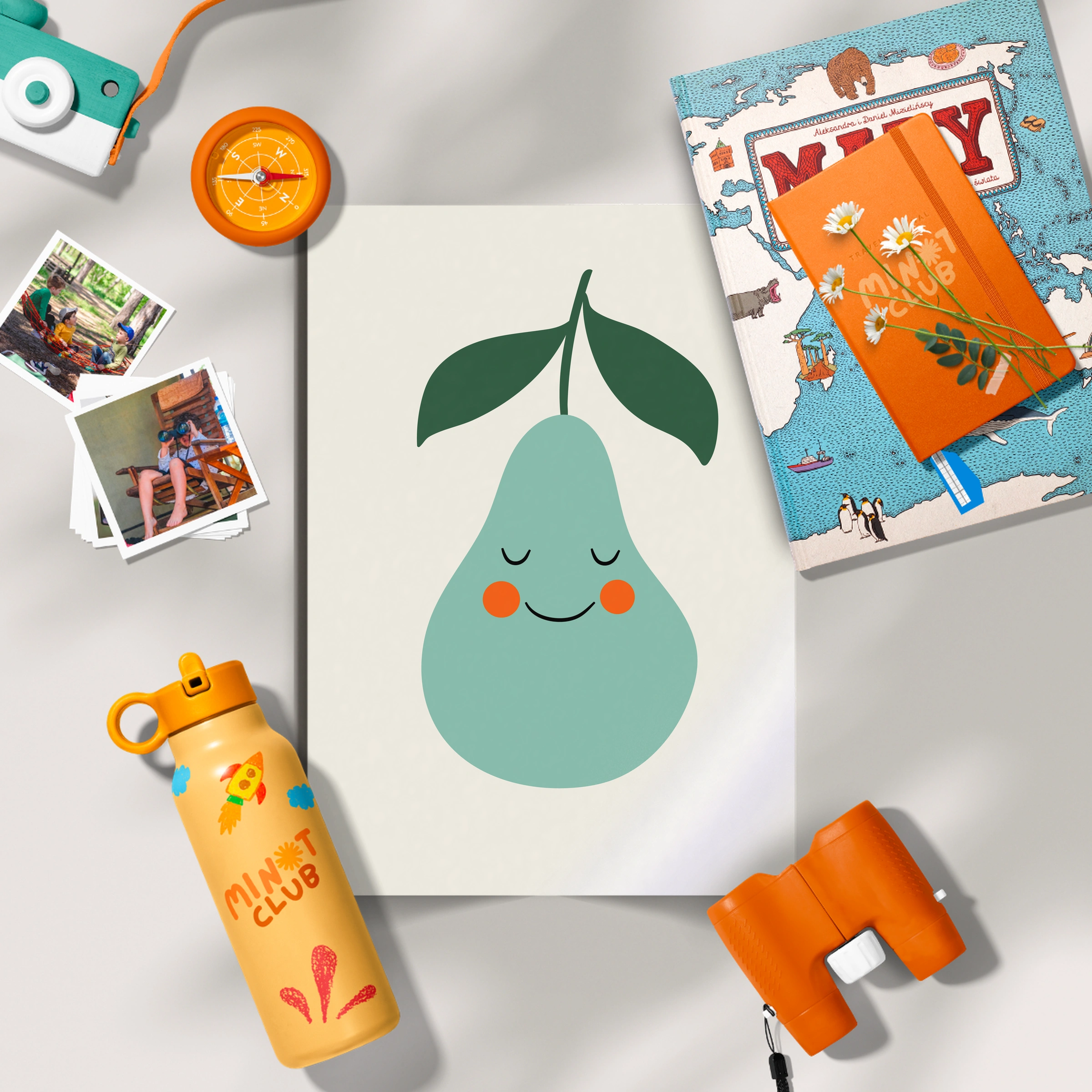 Happy Pear Nursery Print
