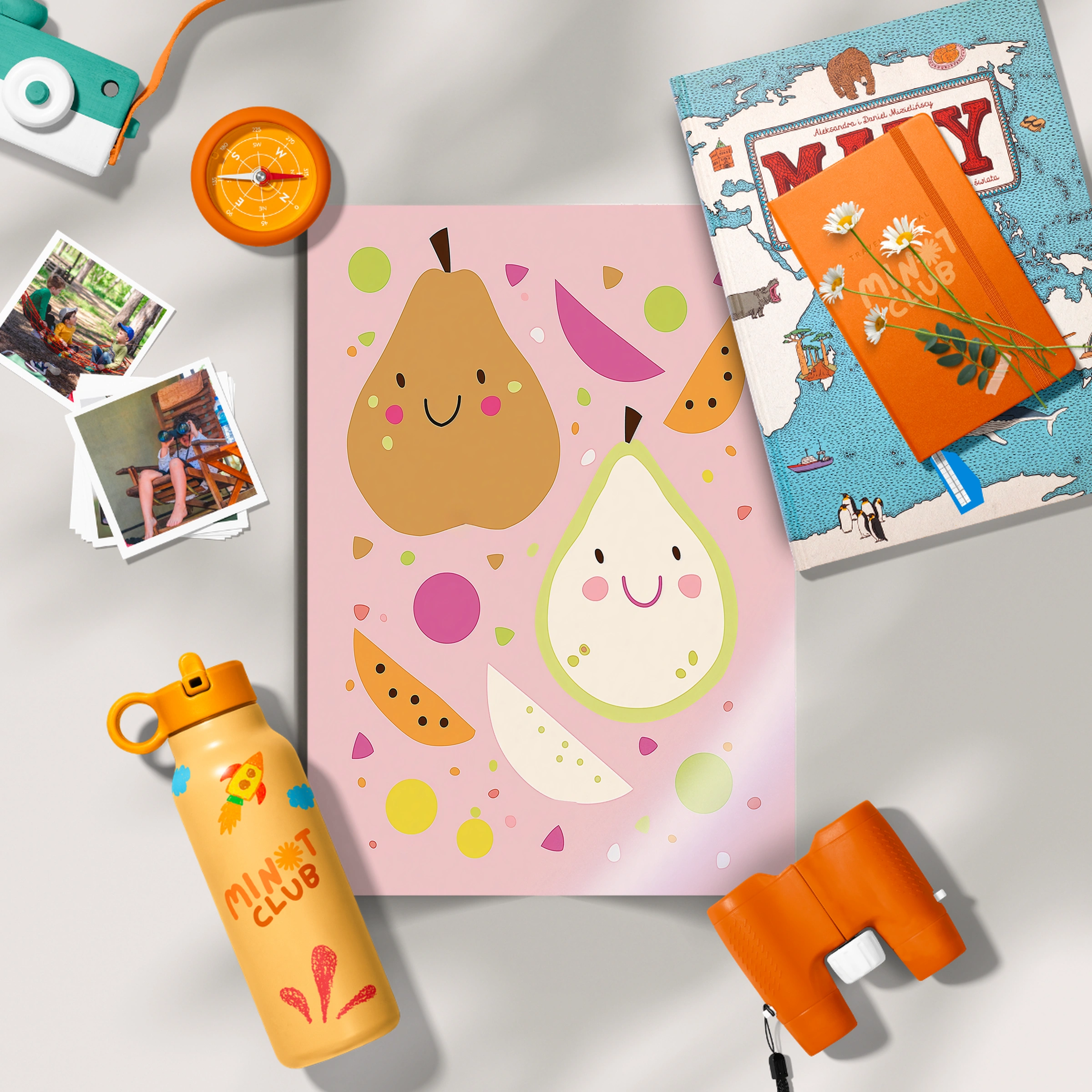 Happy Pears Nursery Print