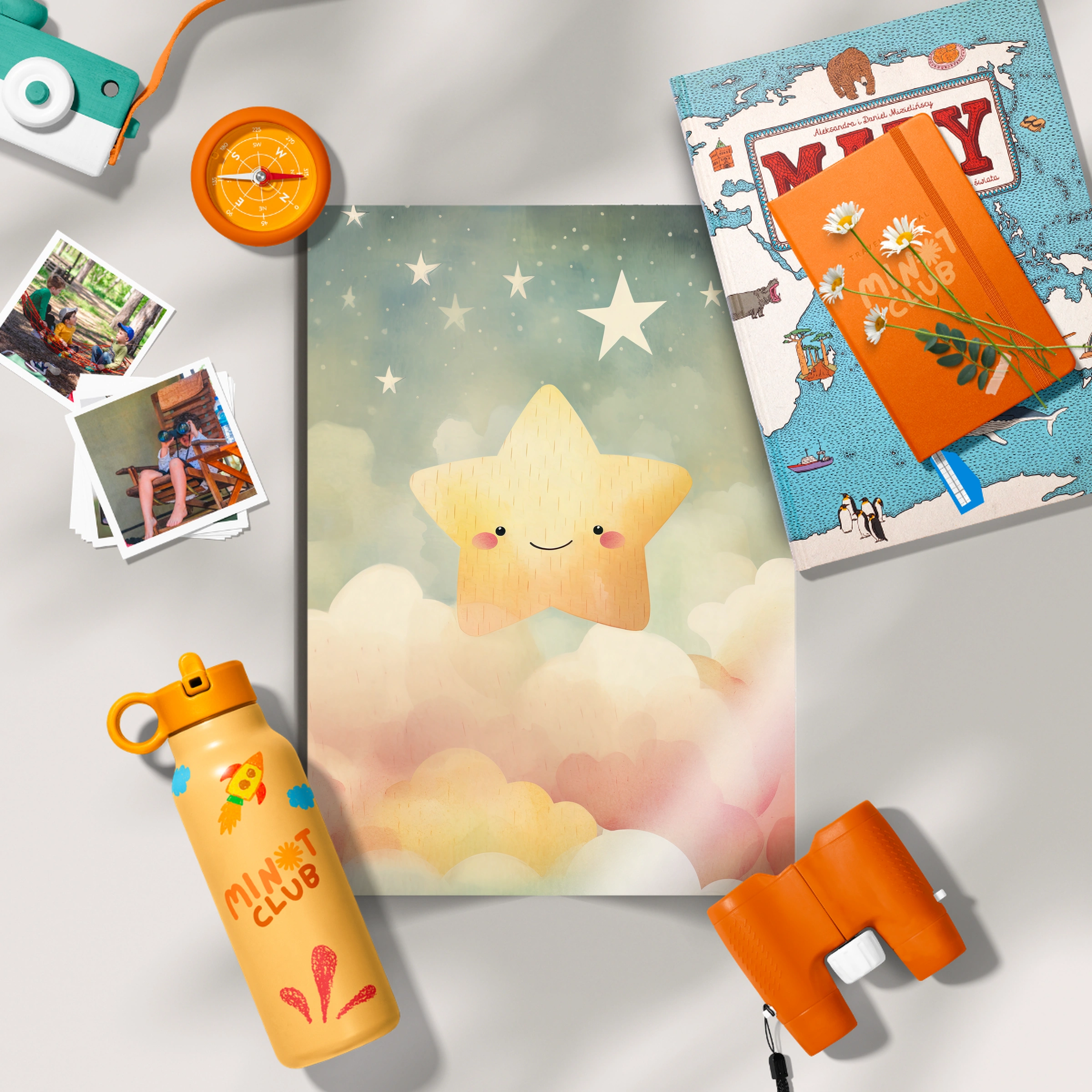 Happy Star Nursery Print