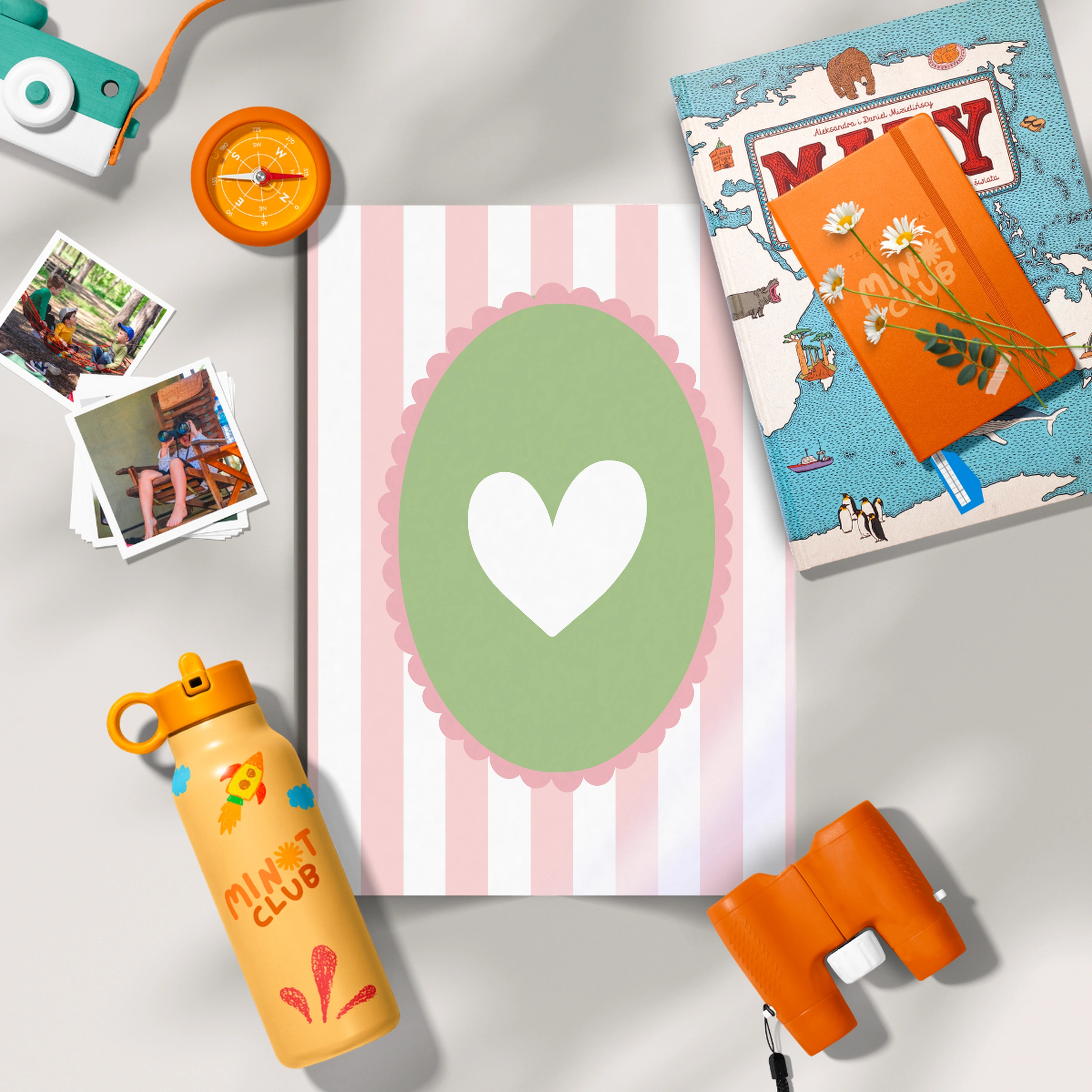 Heart Cameo Nursery Print