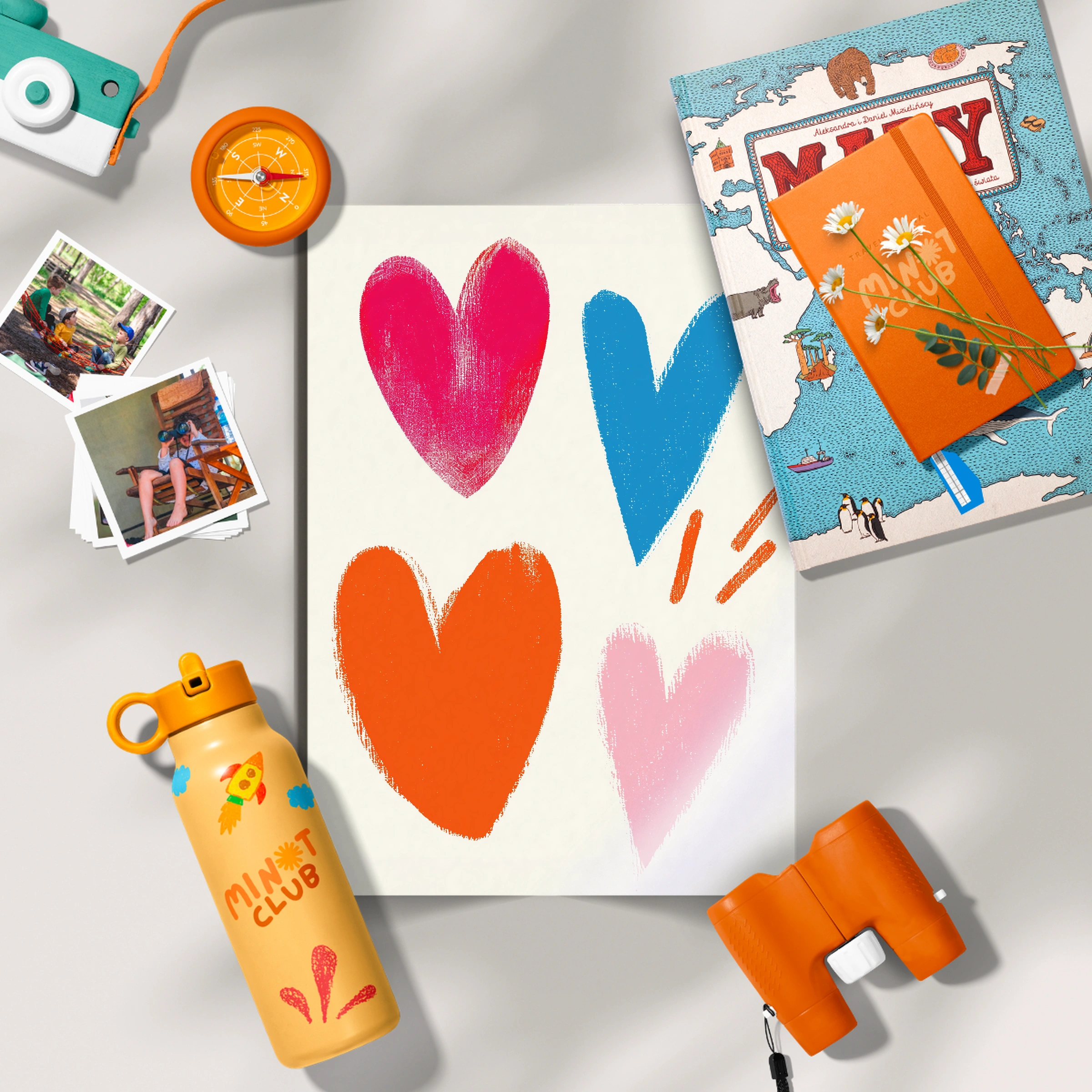 Hearts Nursery Print