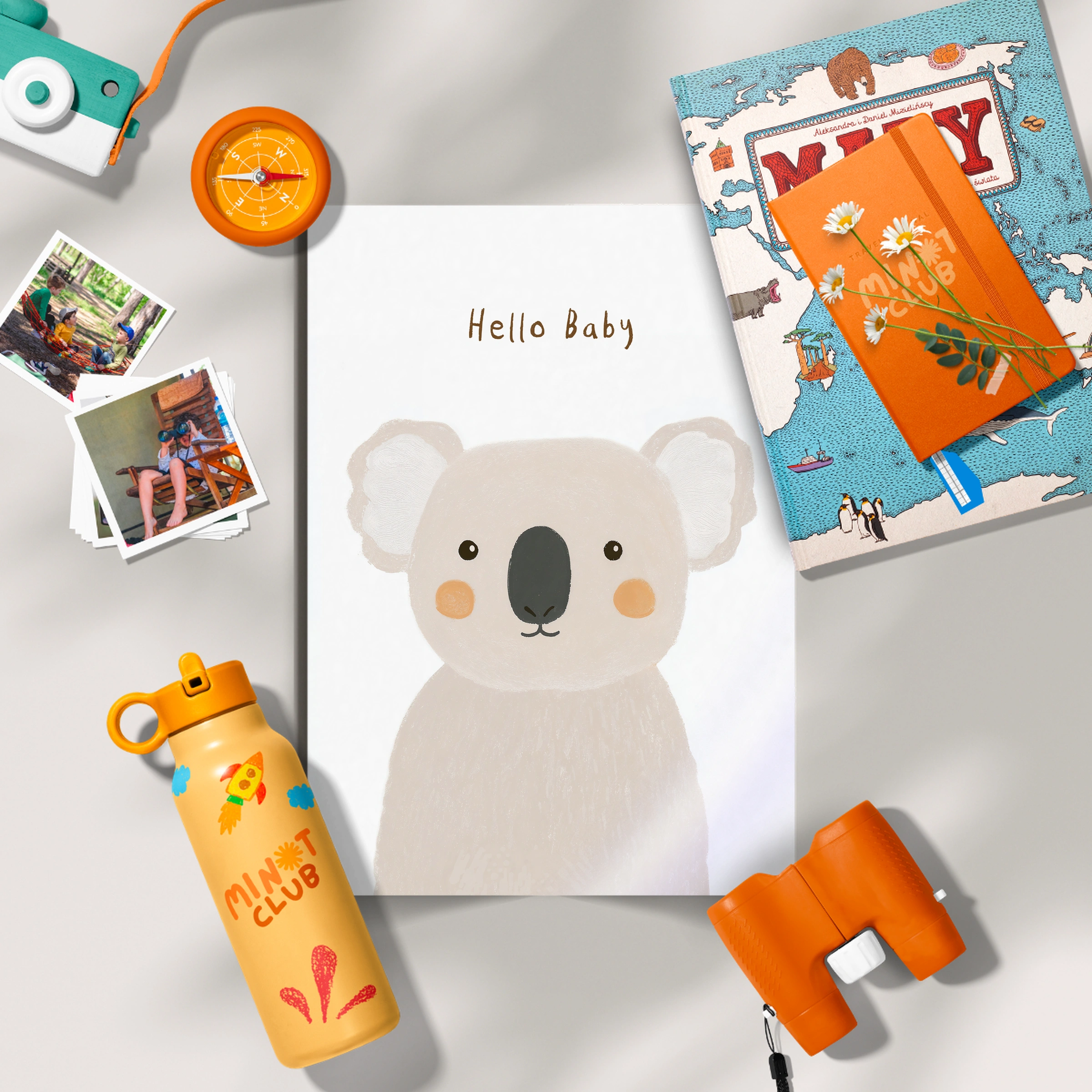 Hello Baby Koala Nursery Print