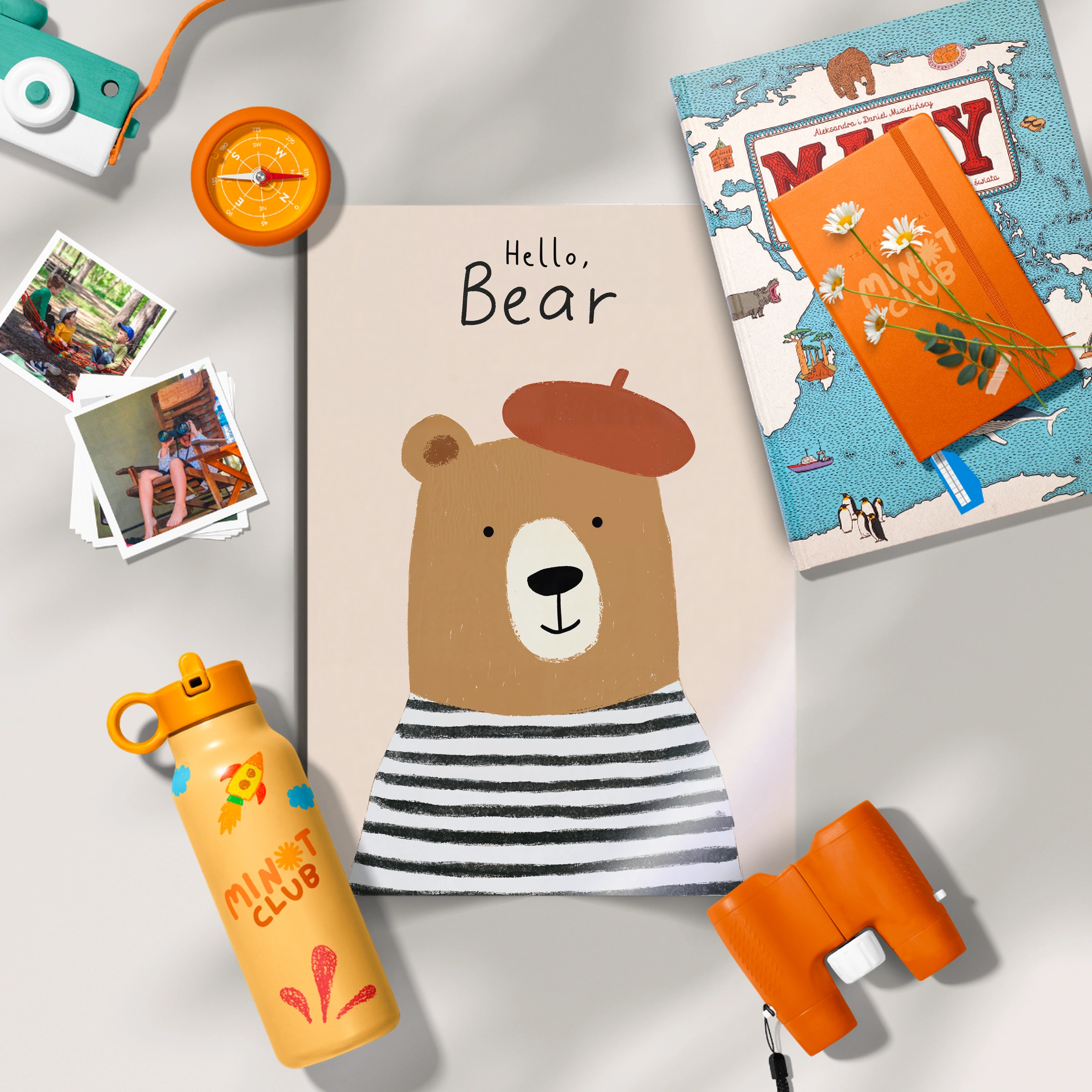 Hello Bear Nursery Print
