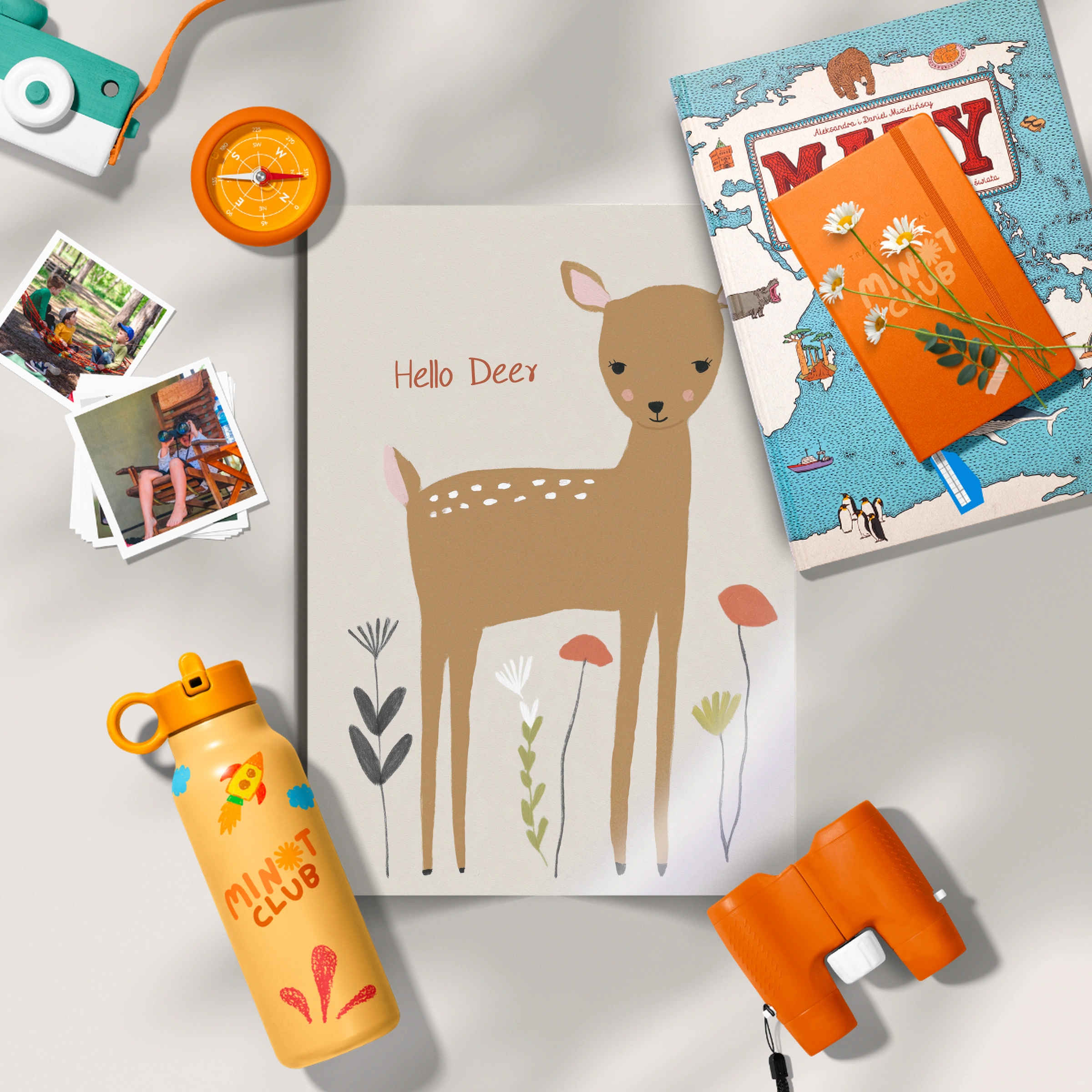 Hello Deer Nursery Print