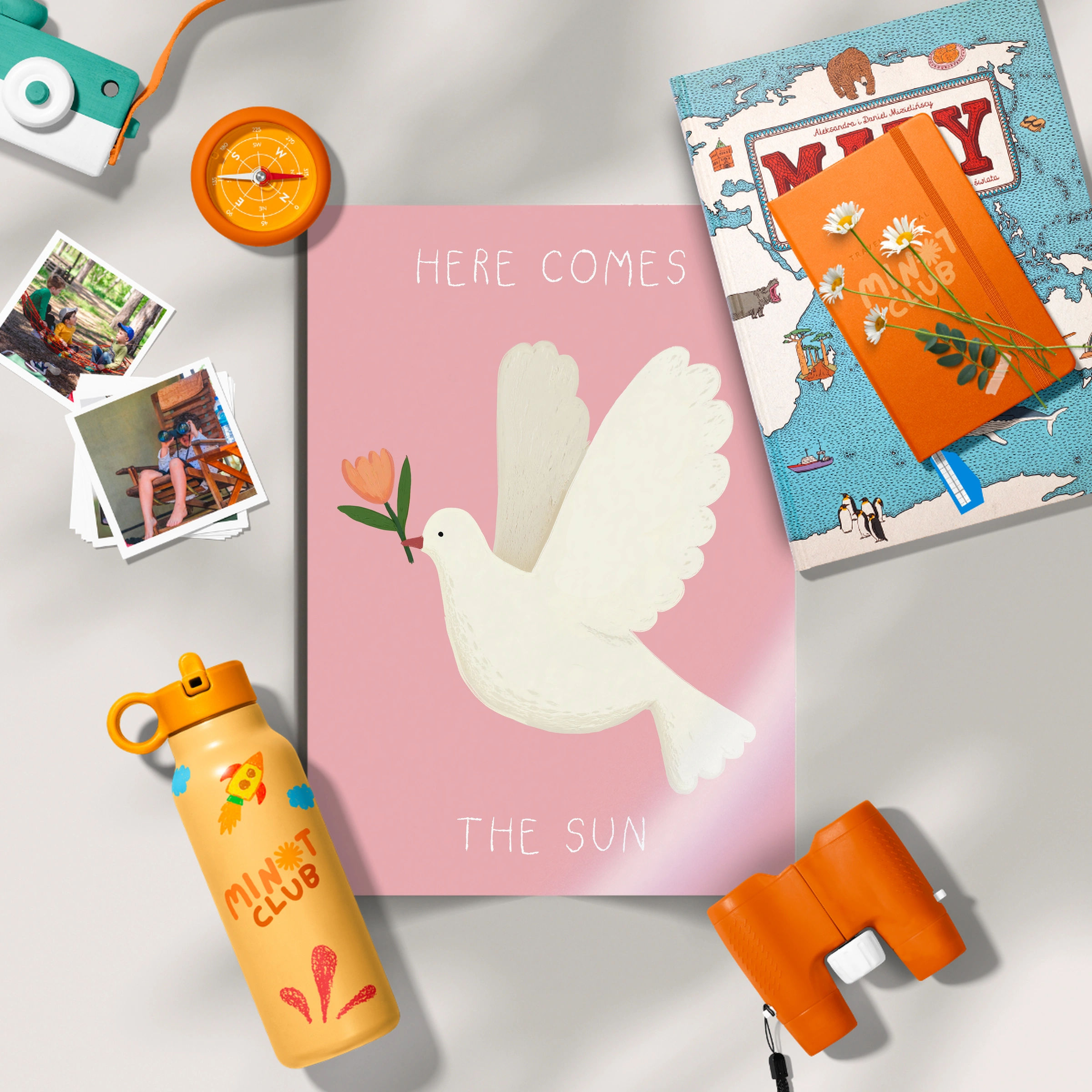 Here Comes the Sun Dove Nursery Print
