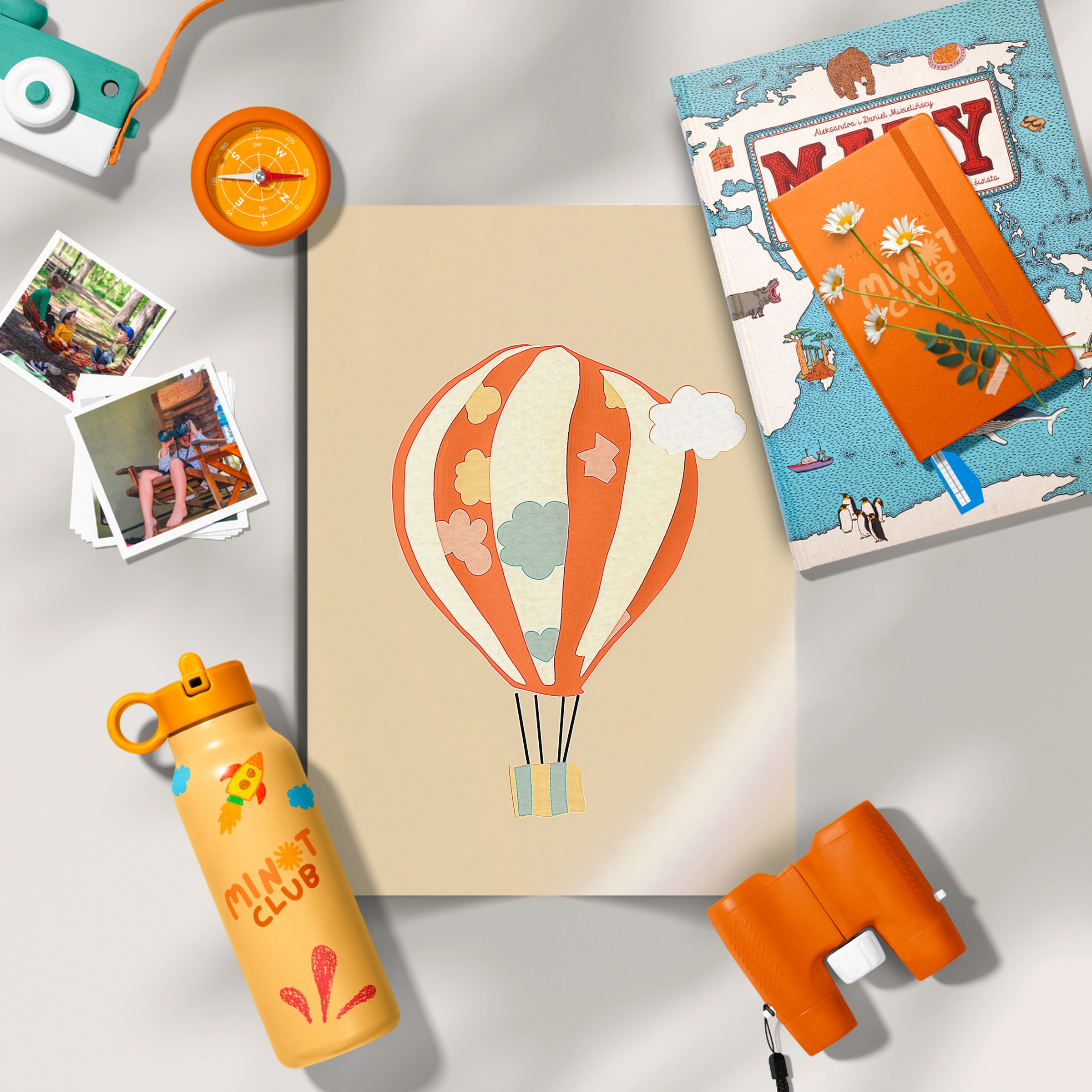 Hot Air Balloon Nursery Print