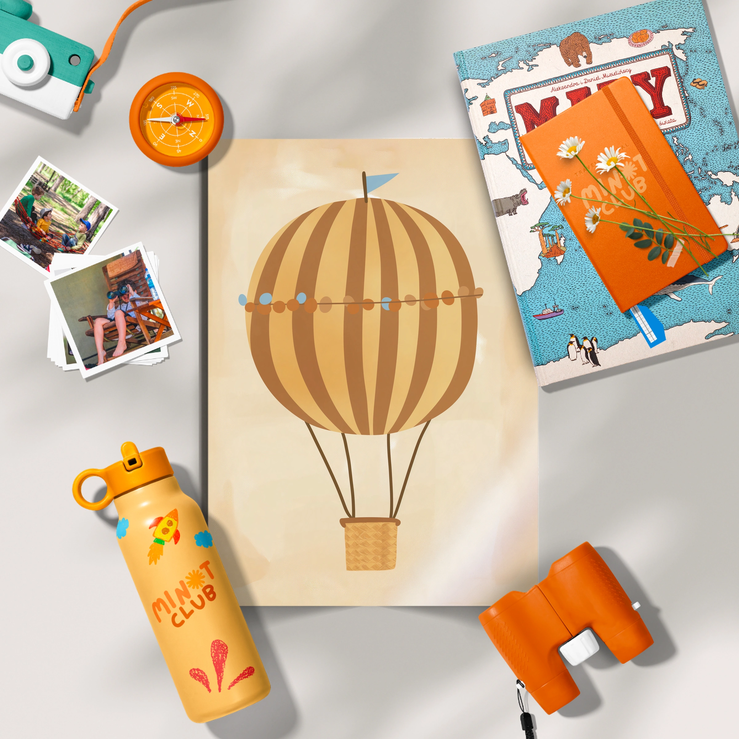 Hot Air Balloon Two Nursery Print