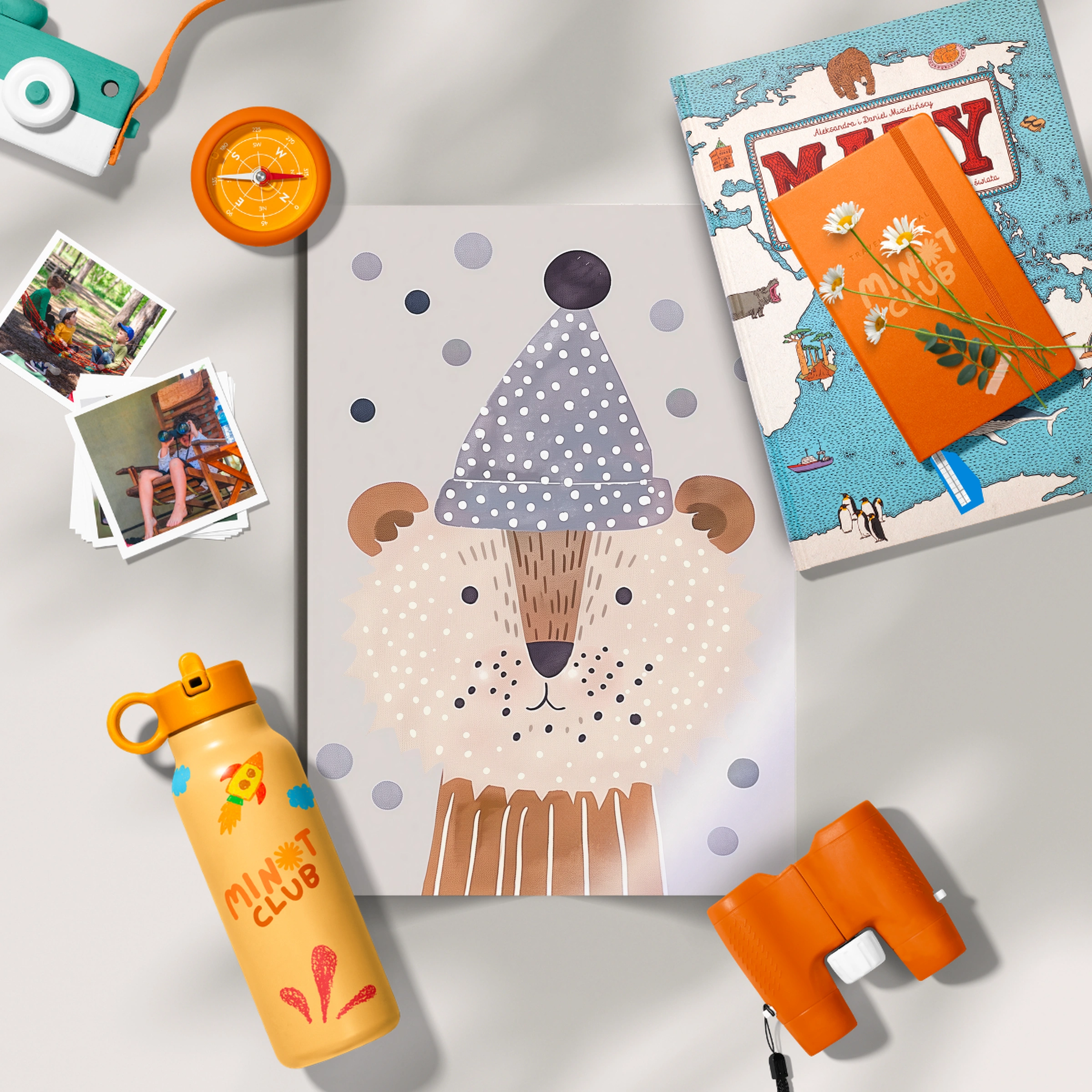 Ice Cream Bear Nursery Print
