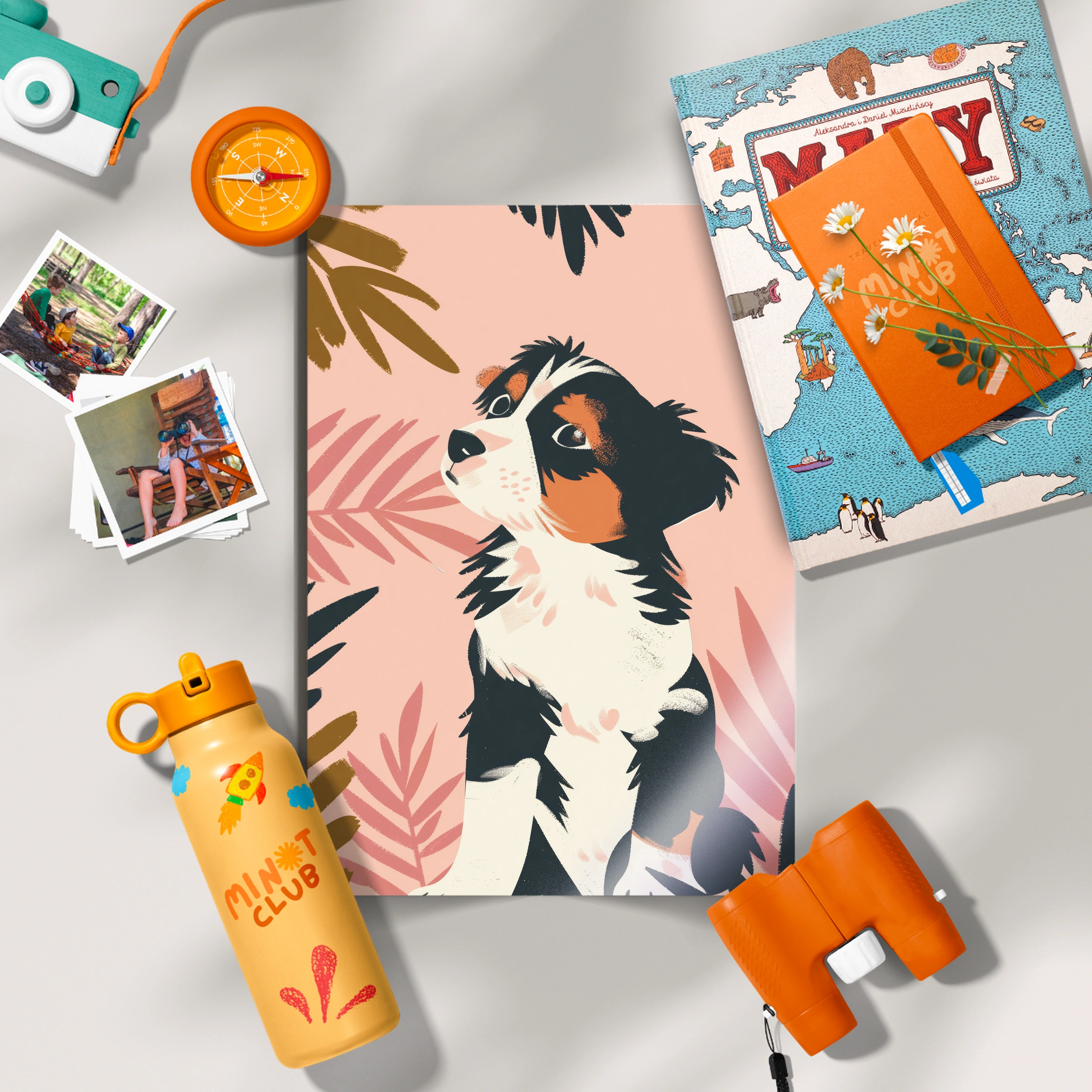 Jungle Puppy Nursery Print