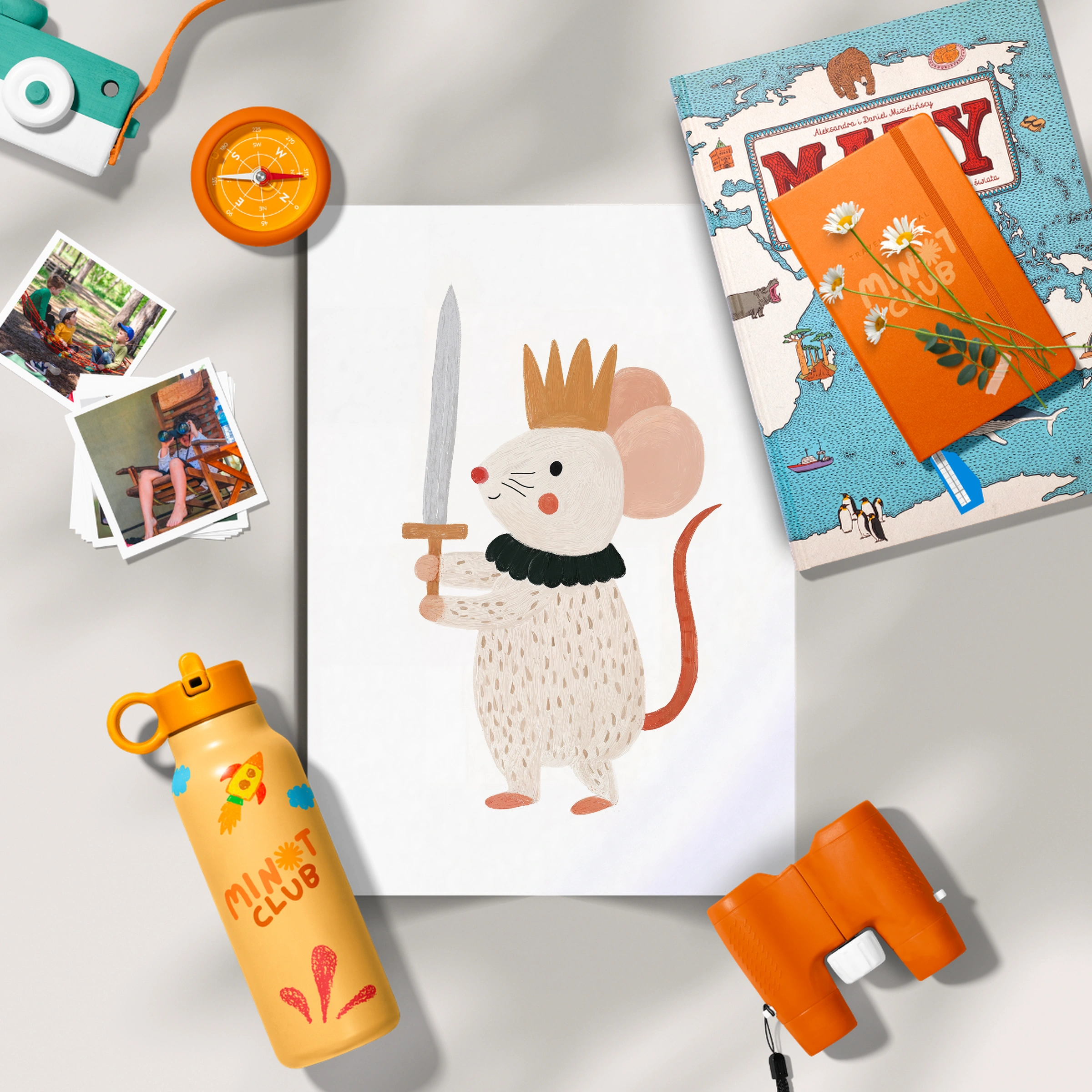 King Mouse Nursery Print