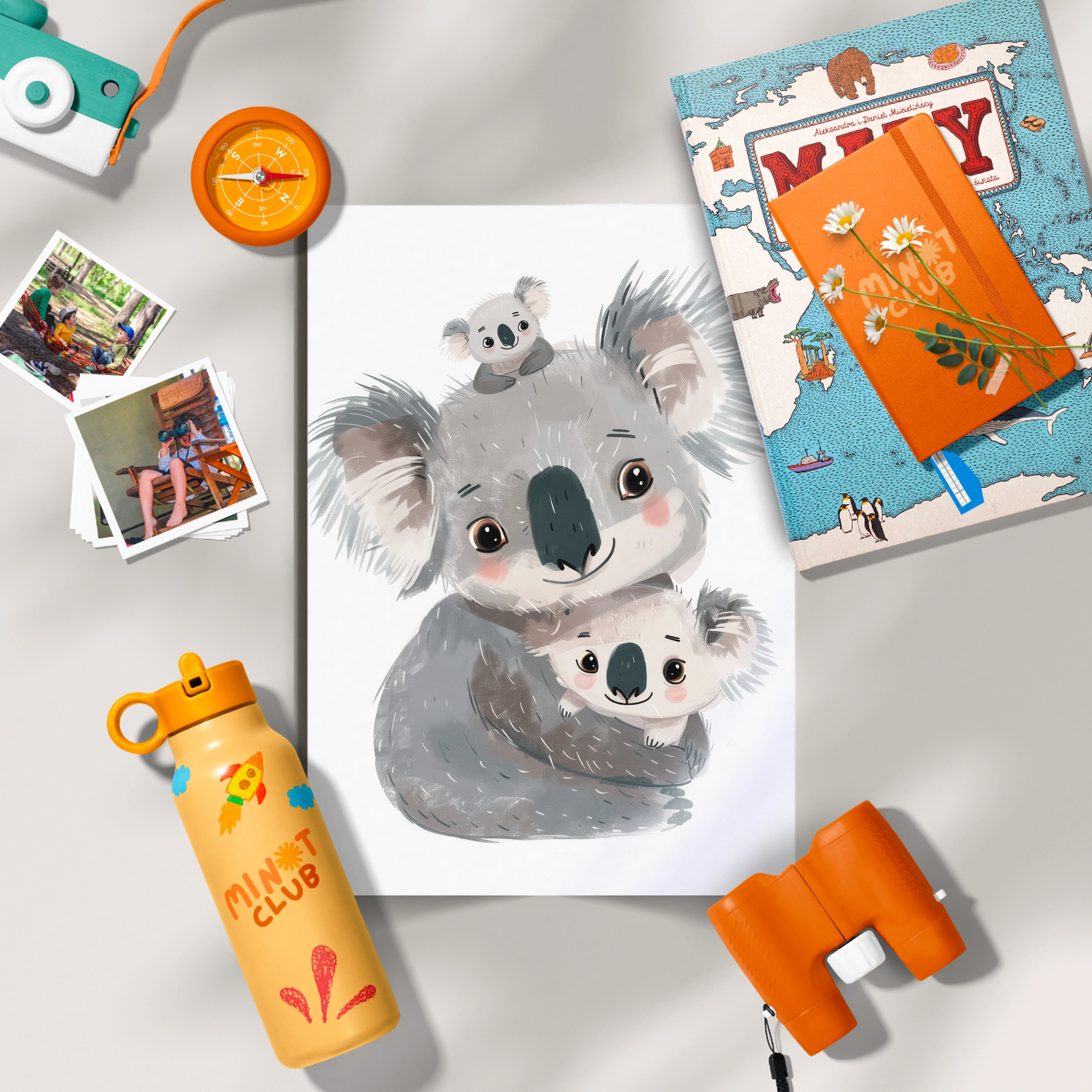 Koala Family Nursery Print