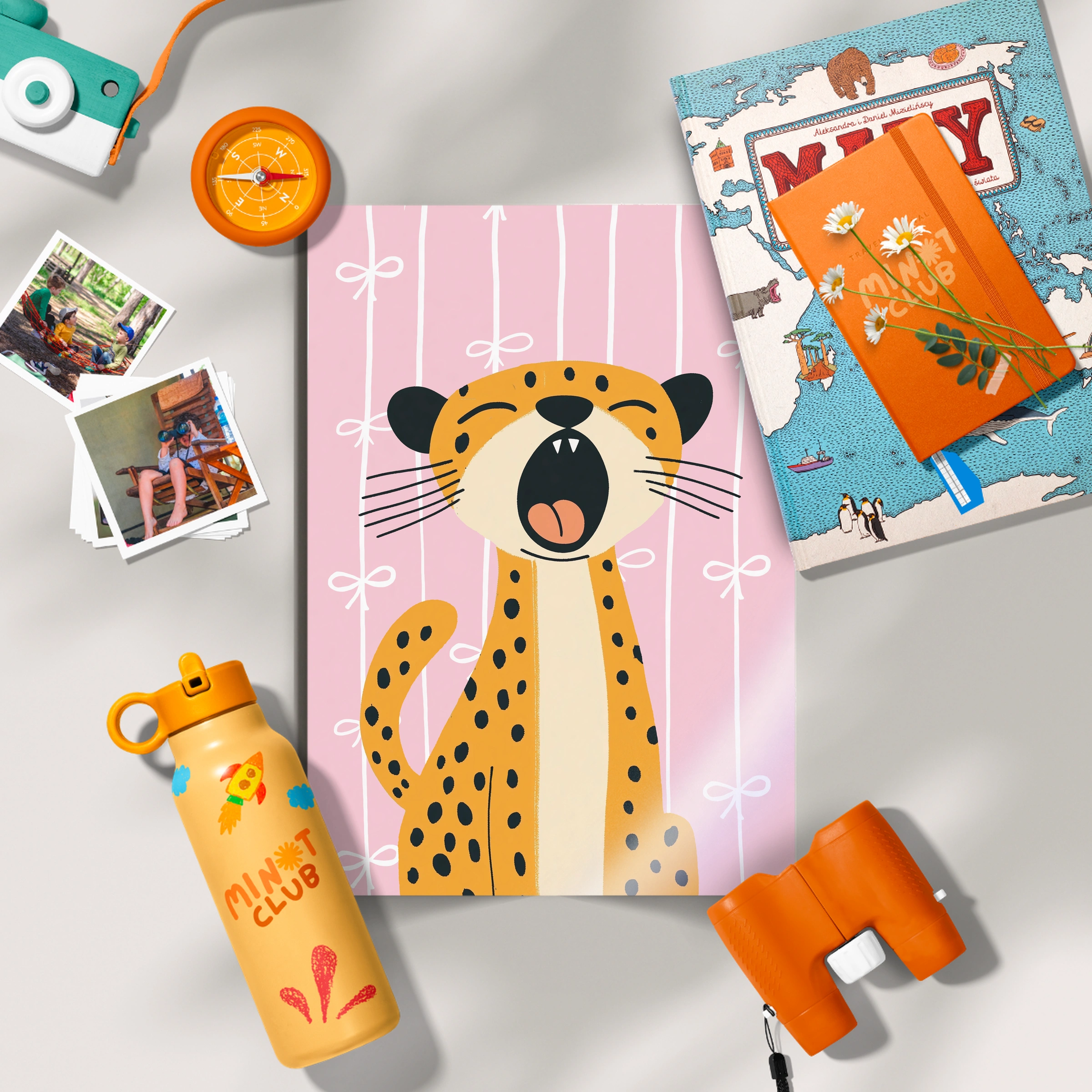Laughing Cheetah Nursery Print