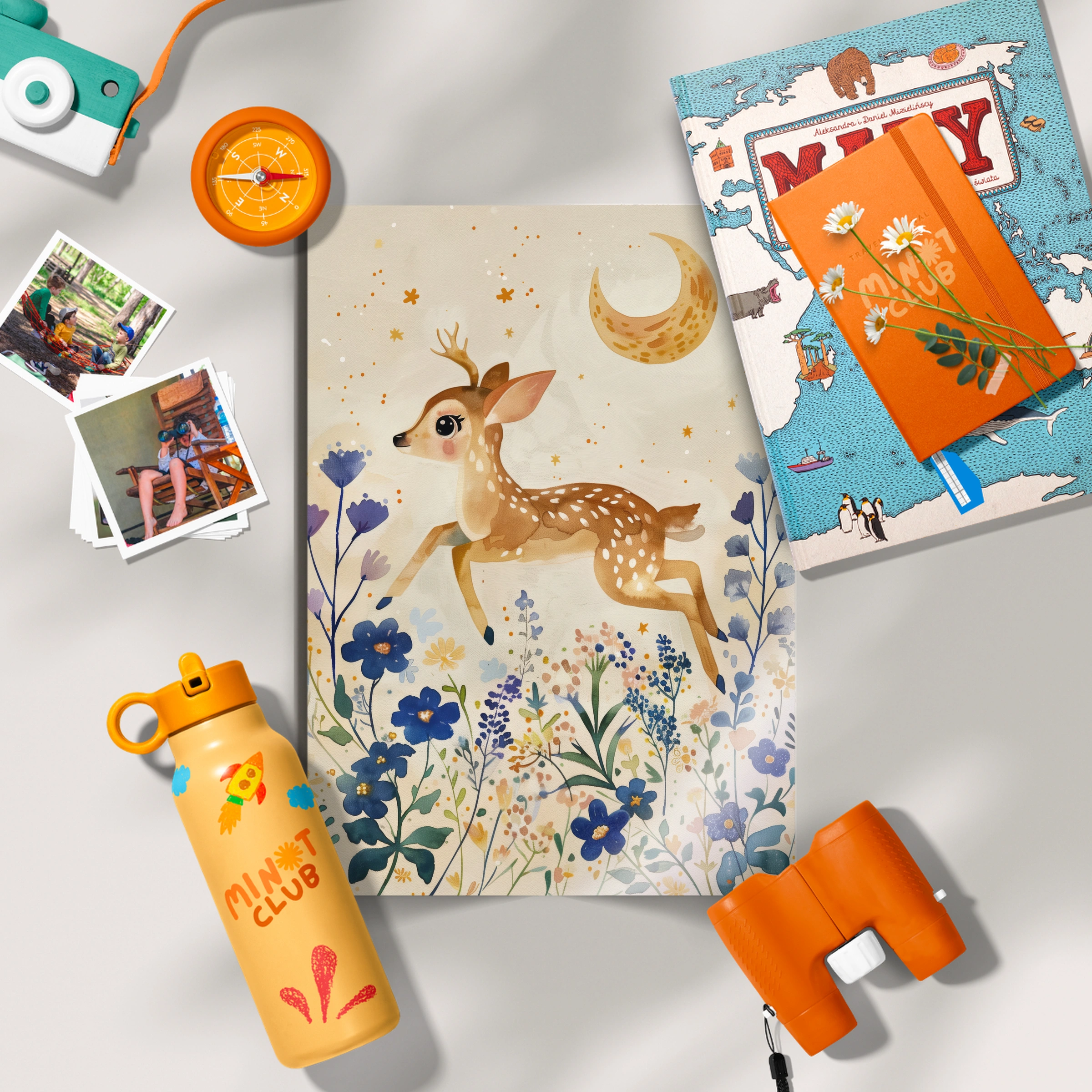 Leaping Fawn Nursery Print