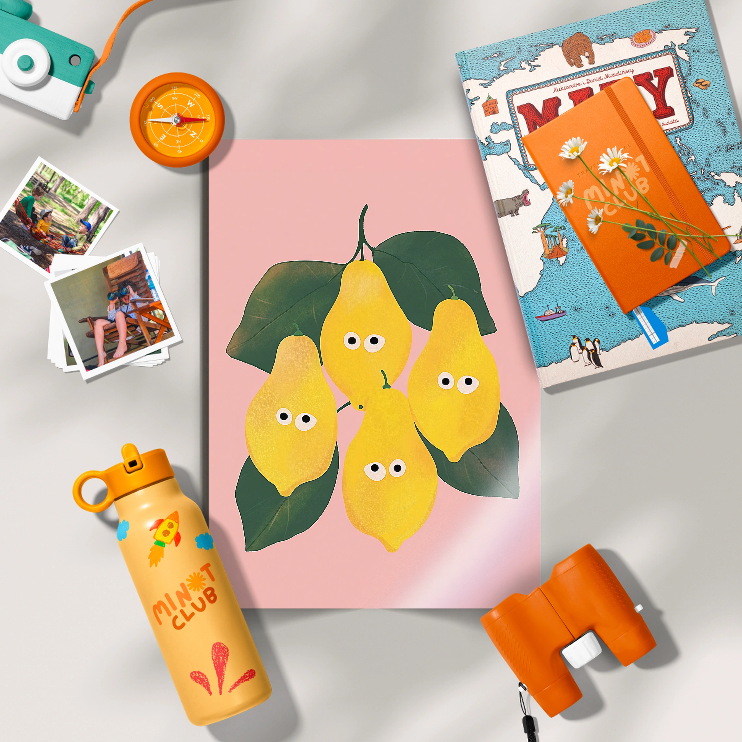 Lemons and Pears Nursery Print