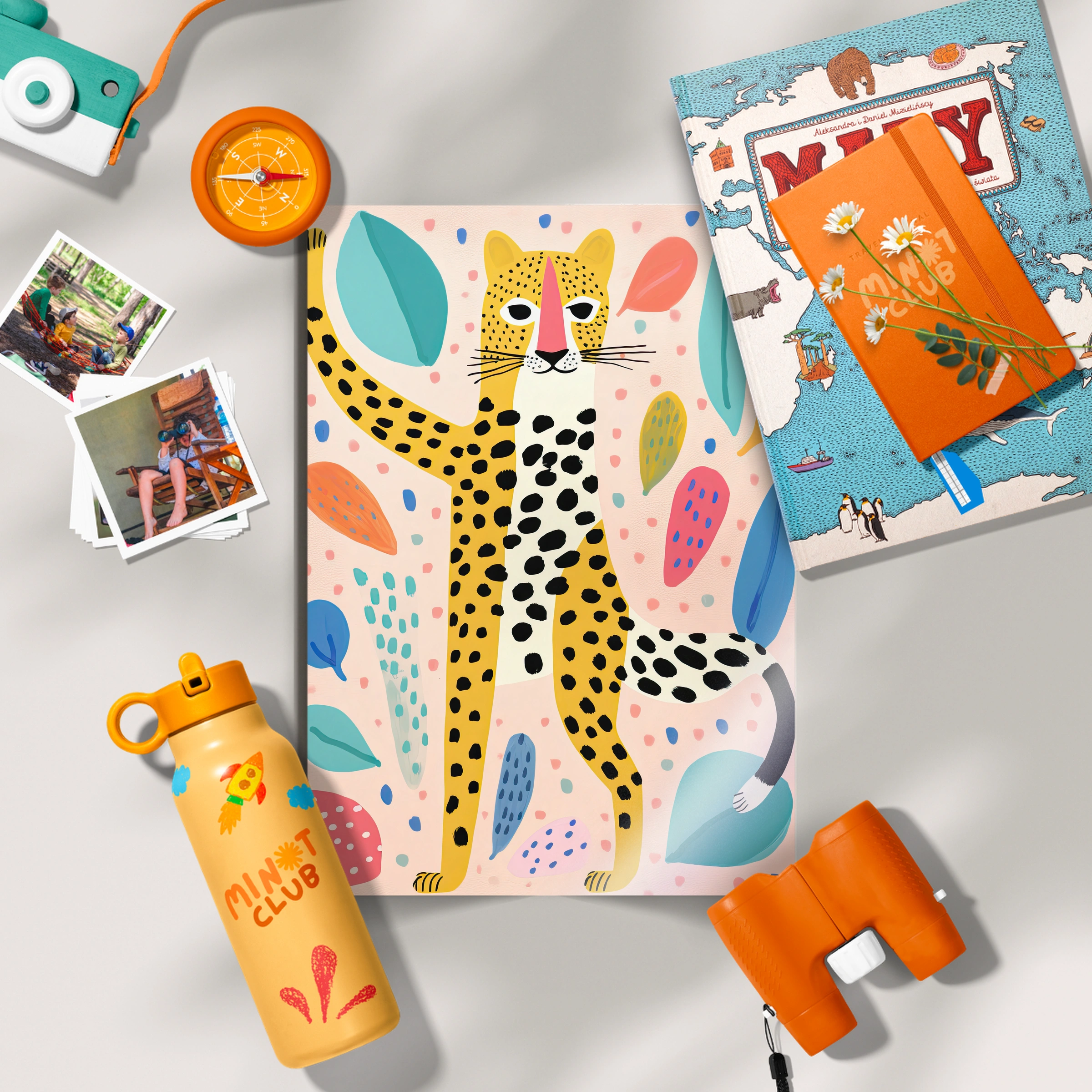 Leopard Among Leaves Nursery Print