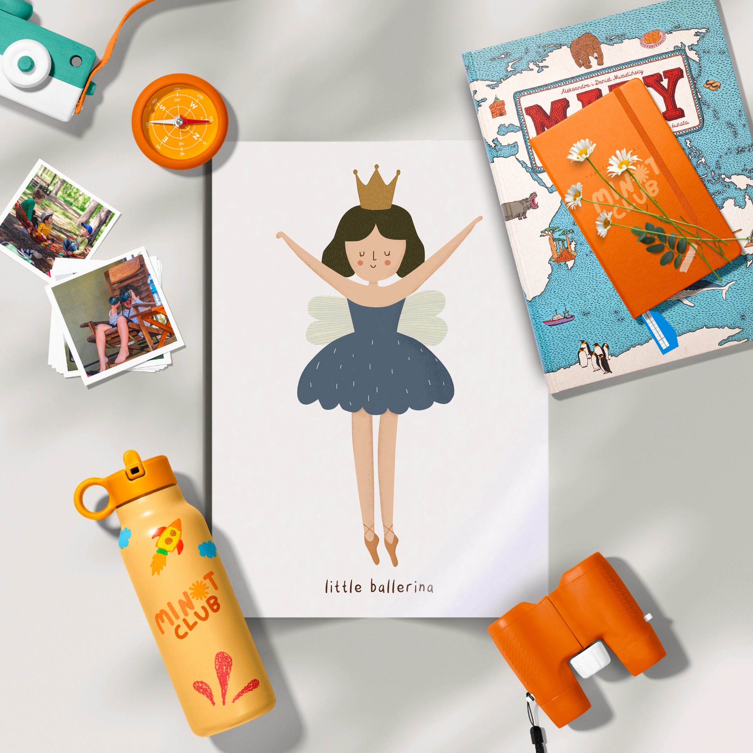 Little Ballerina Fairy Nursery Print