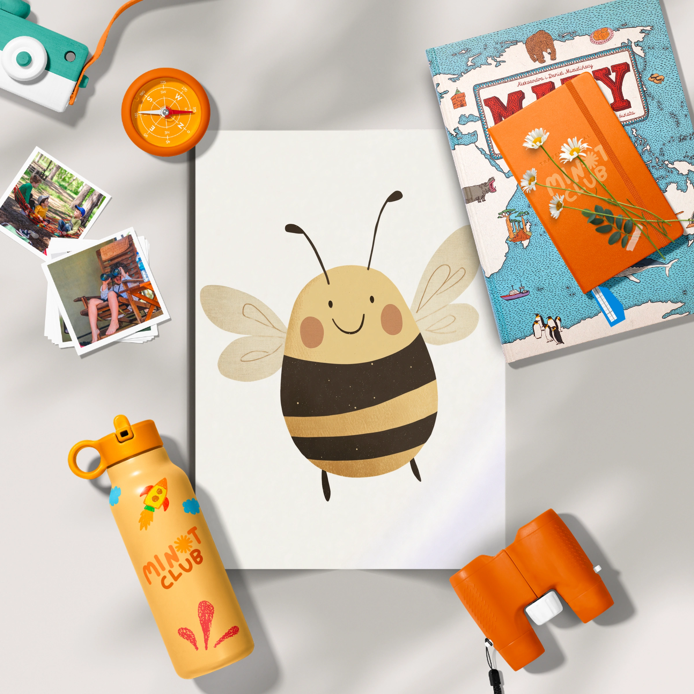 Little Bee Nursery Print