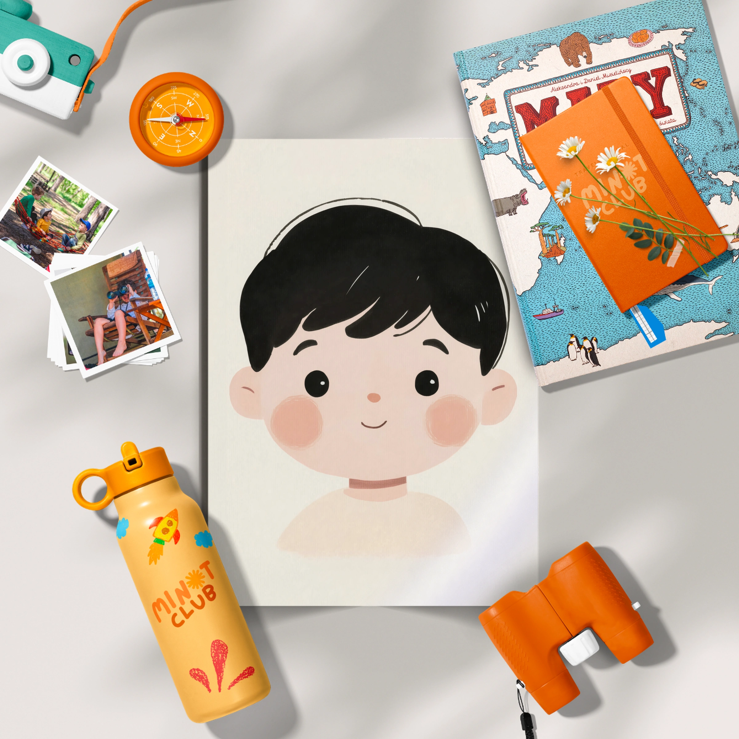 Little Boy Portrait Nursery Print