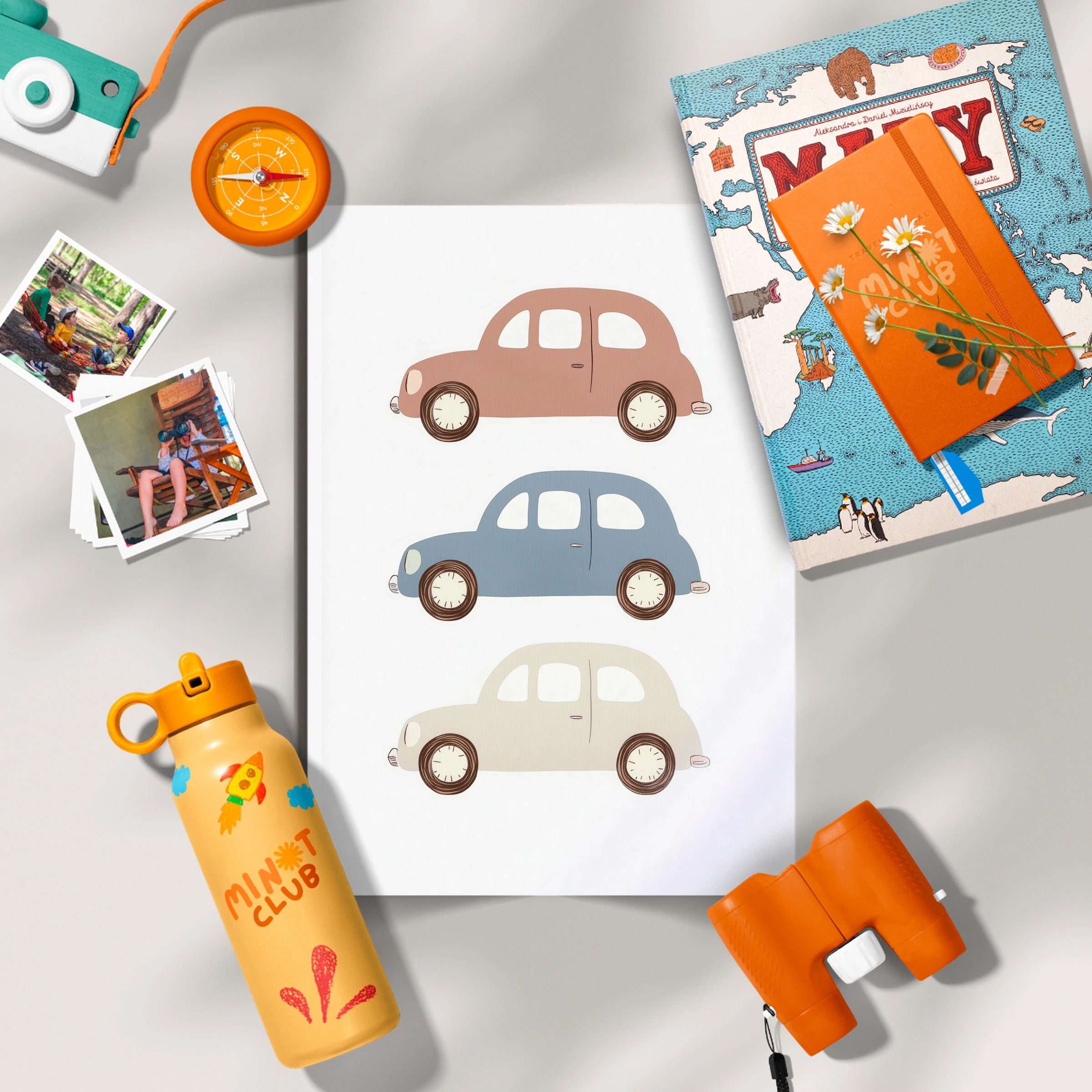 Little Cars Nursery Print