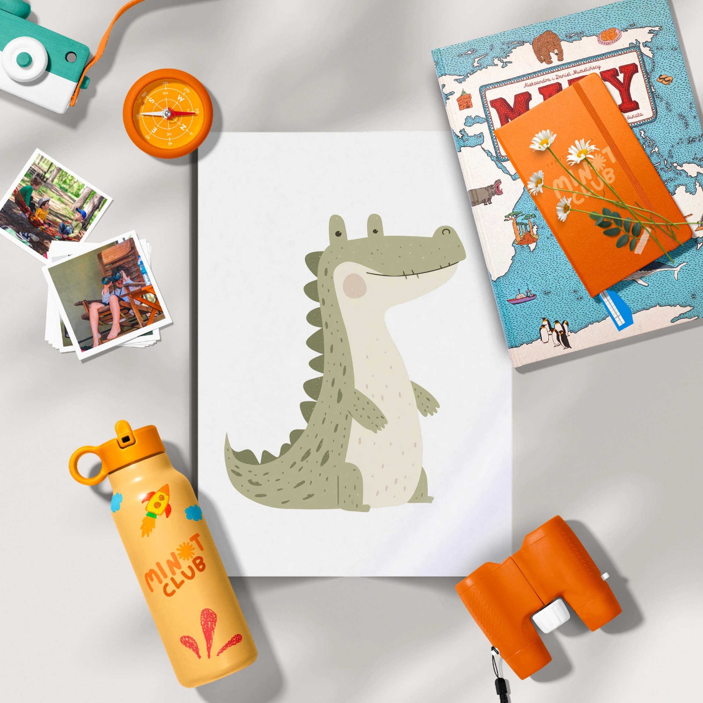 Little Crocodile Nursery Print