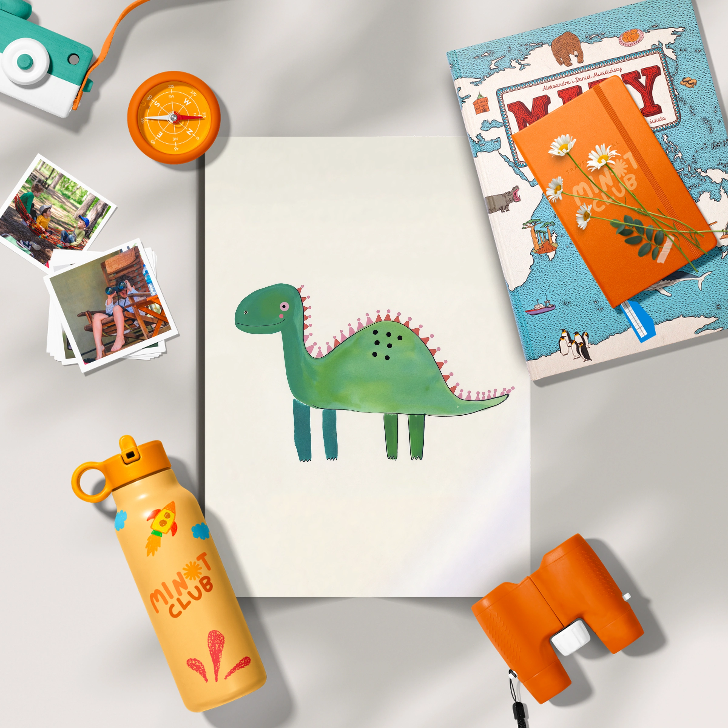Little Dinosaur Nursery Print
