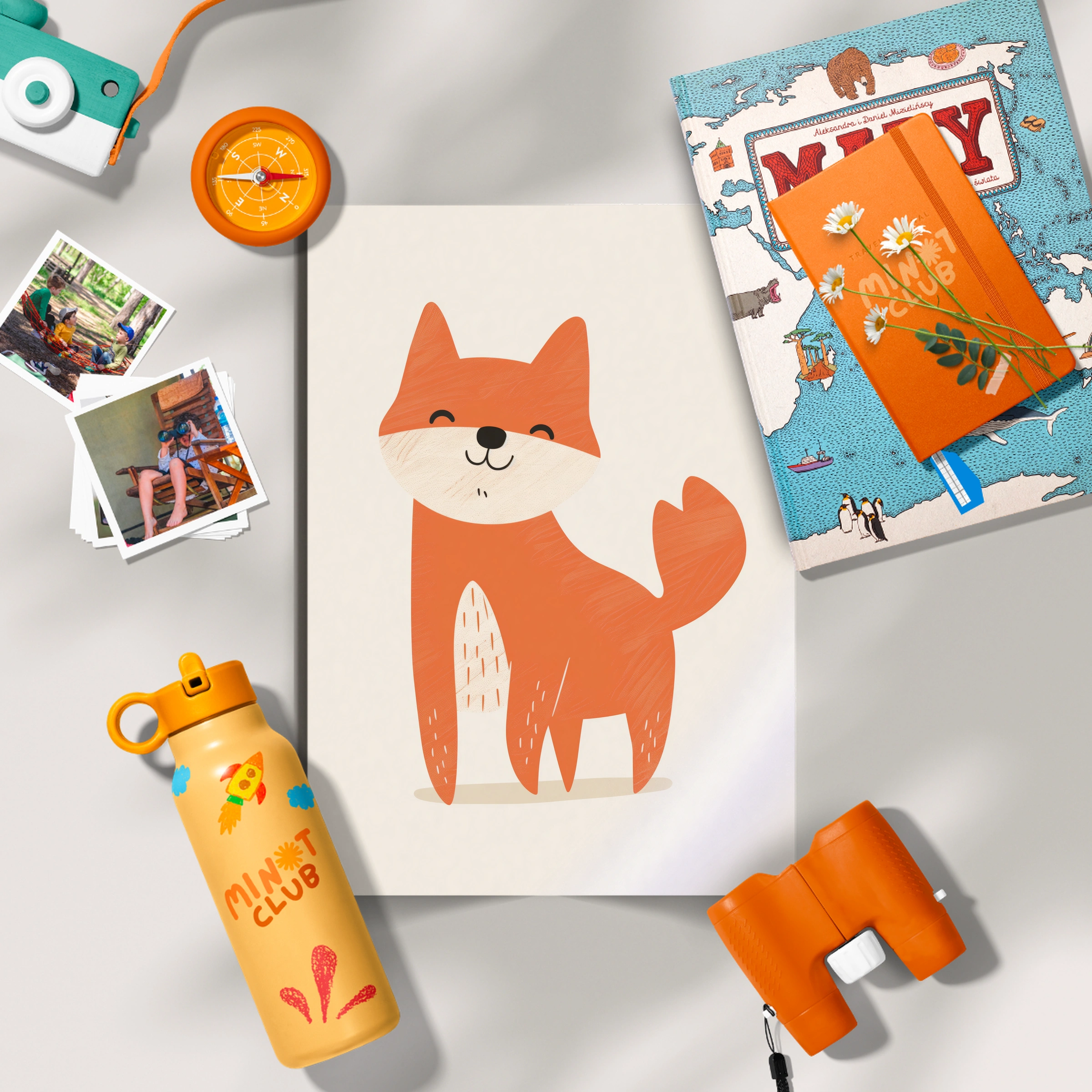 Little Fox Nursery Print