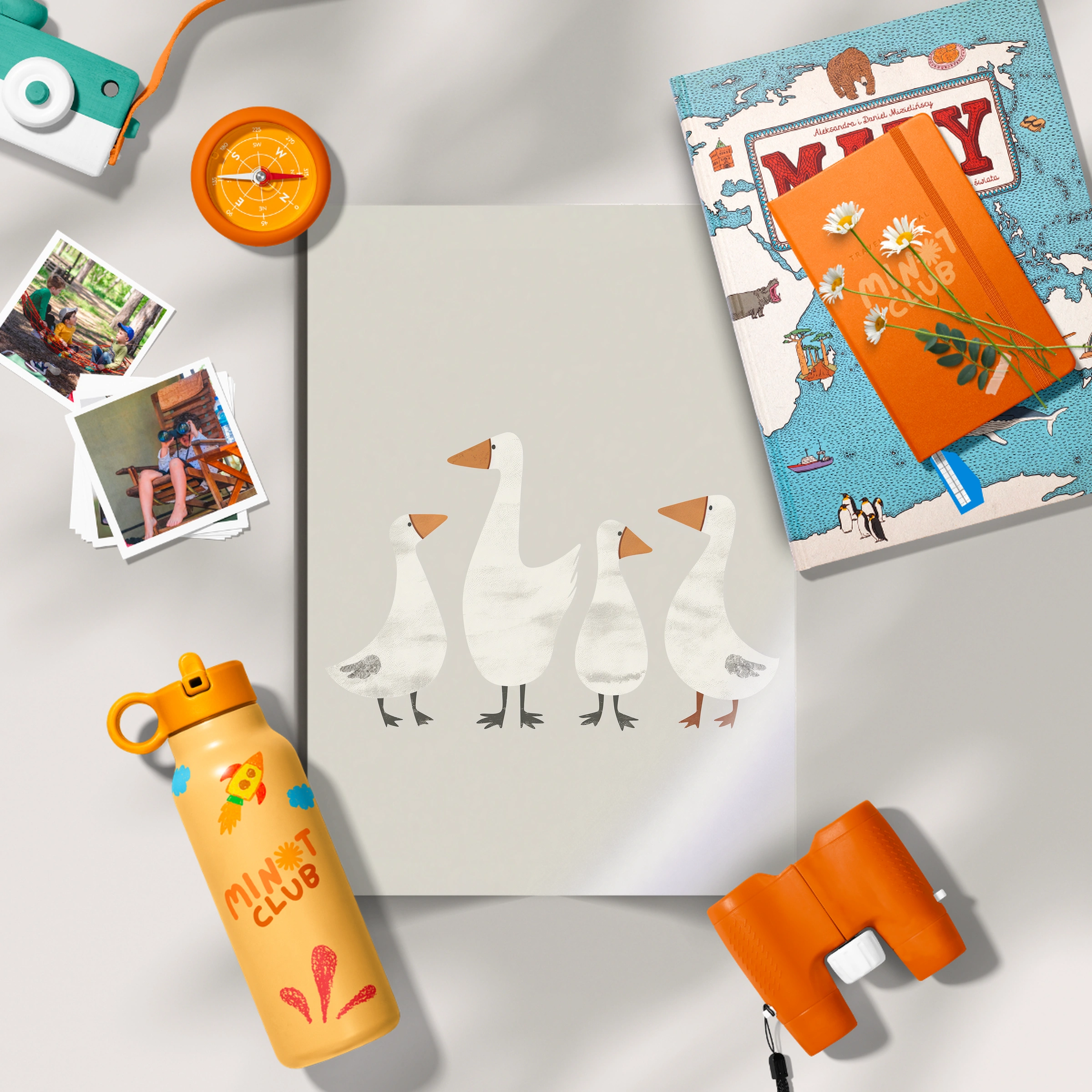 Little Geese Nursery Print