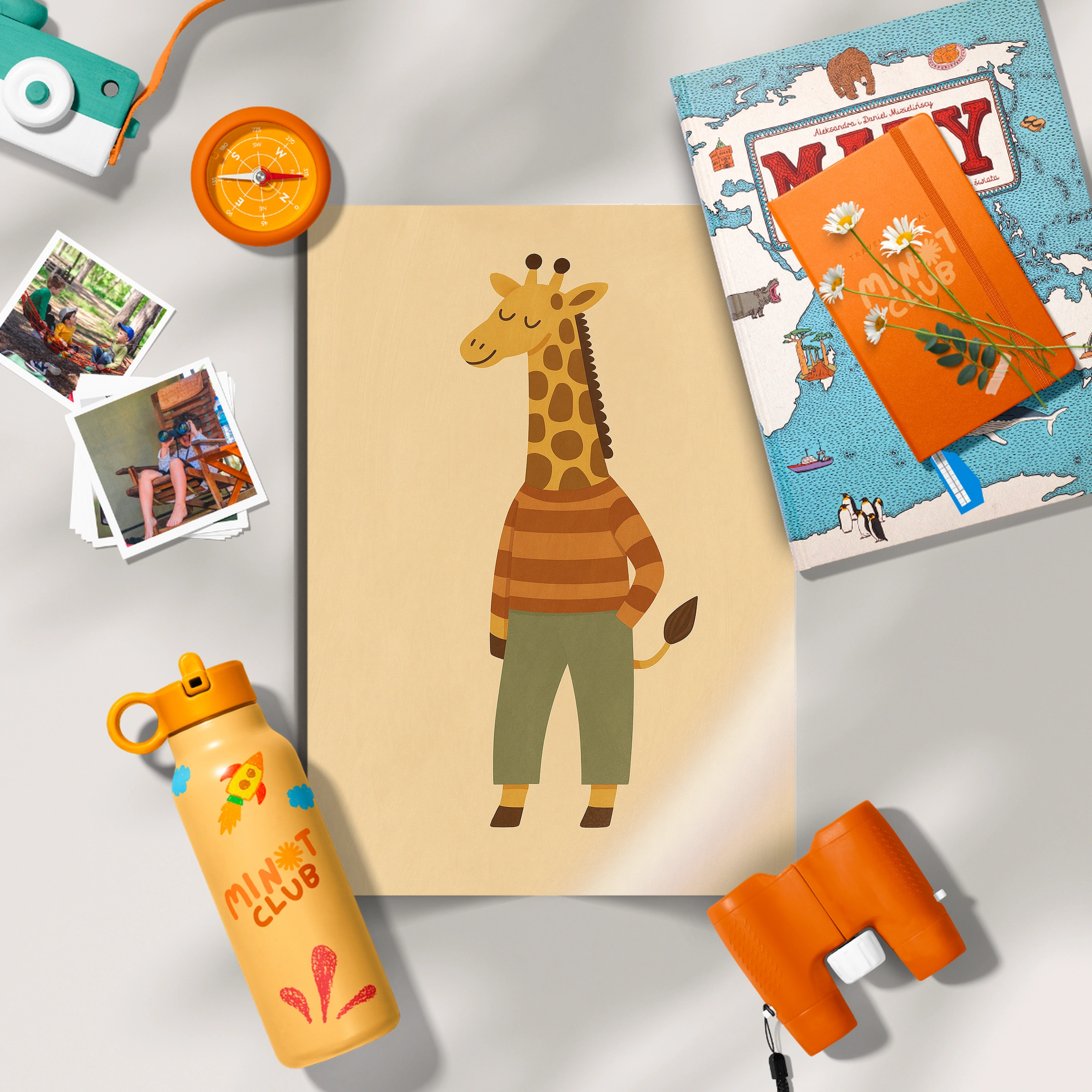 Little Giraffe Nursery Print
