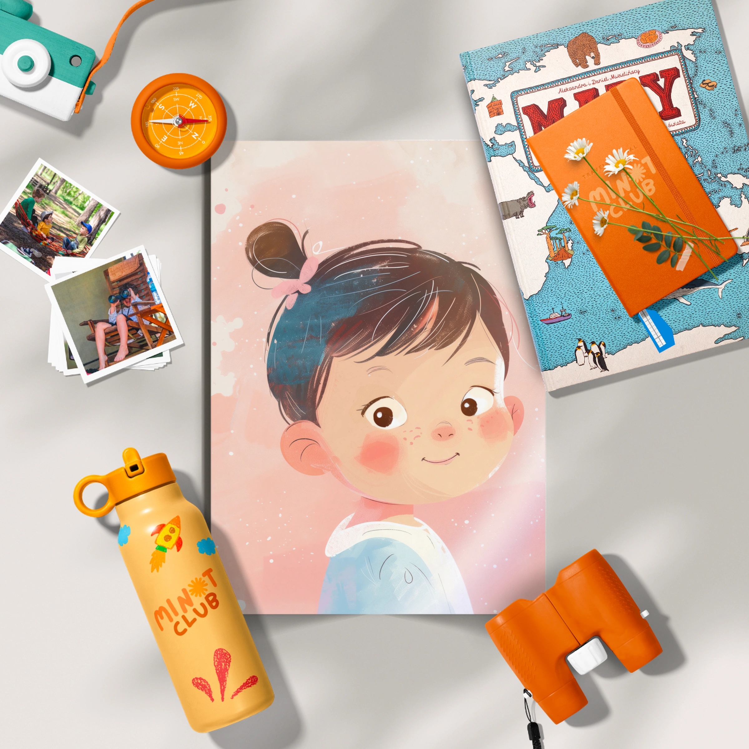 Little Girl Portrait Nursery Print