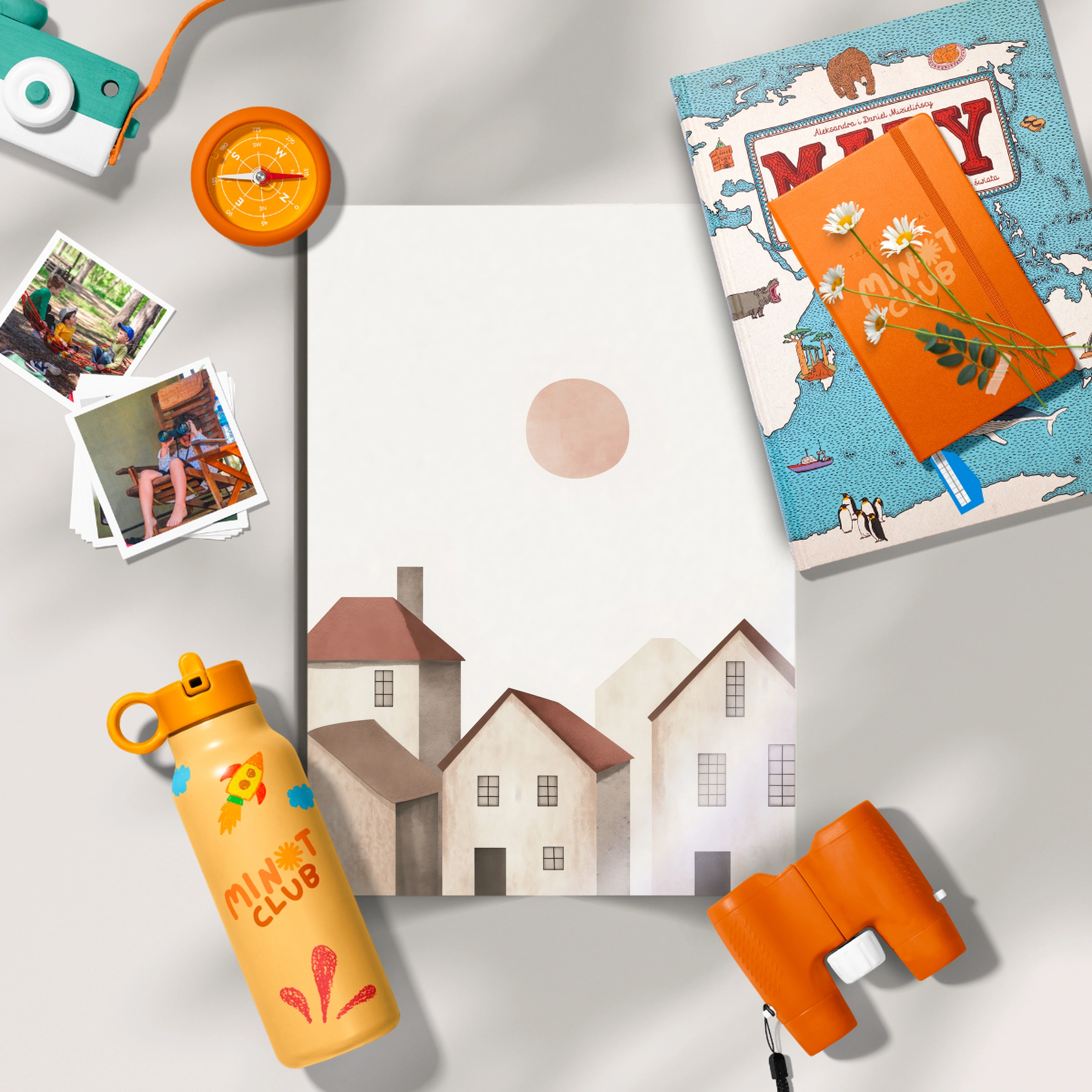 Little Houses Nursery Print