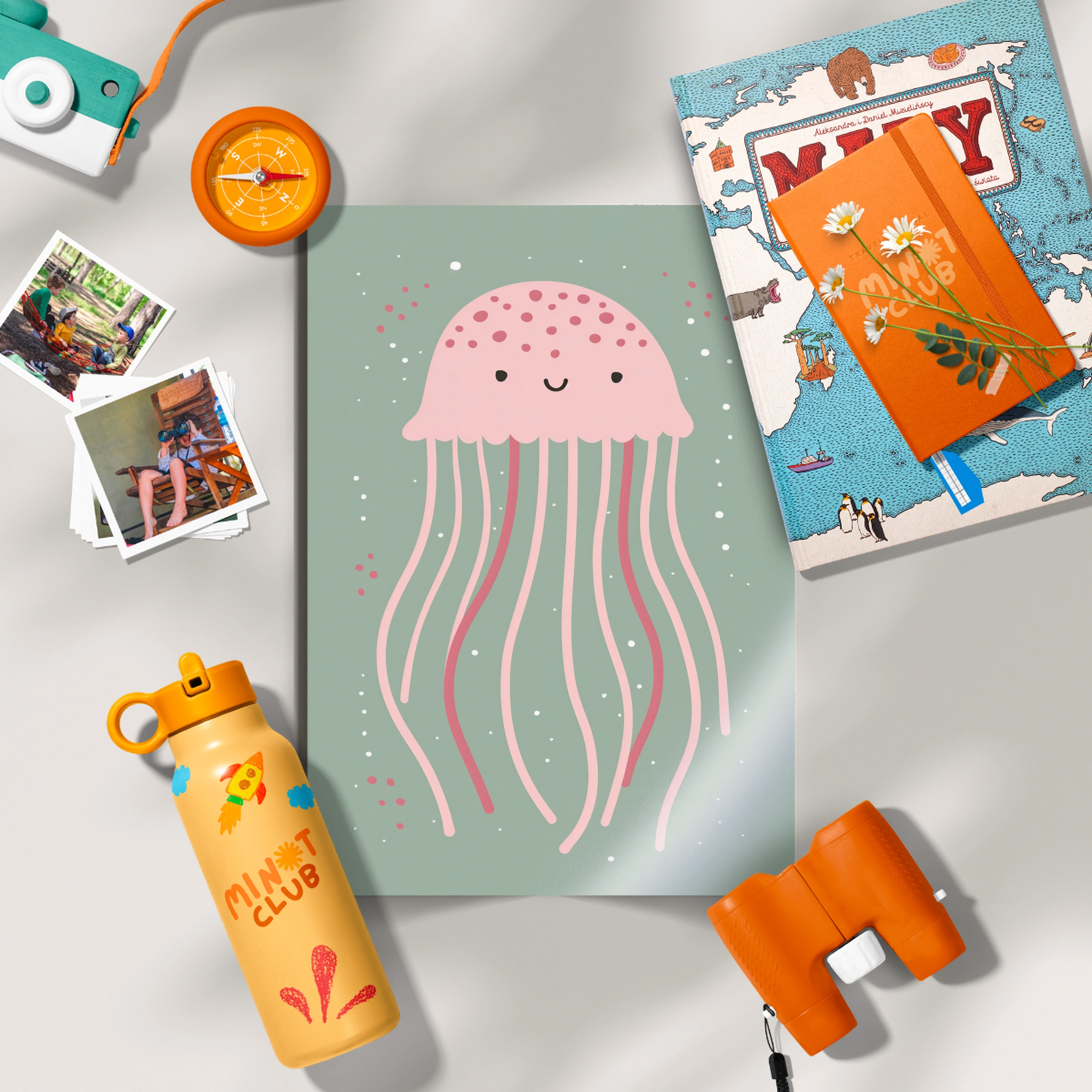 Little Jellyfish Nursery Print