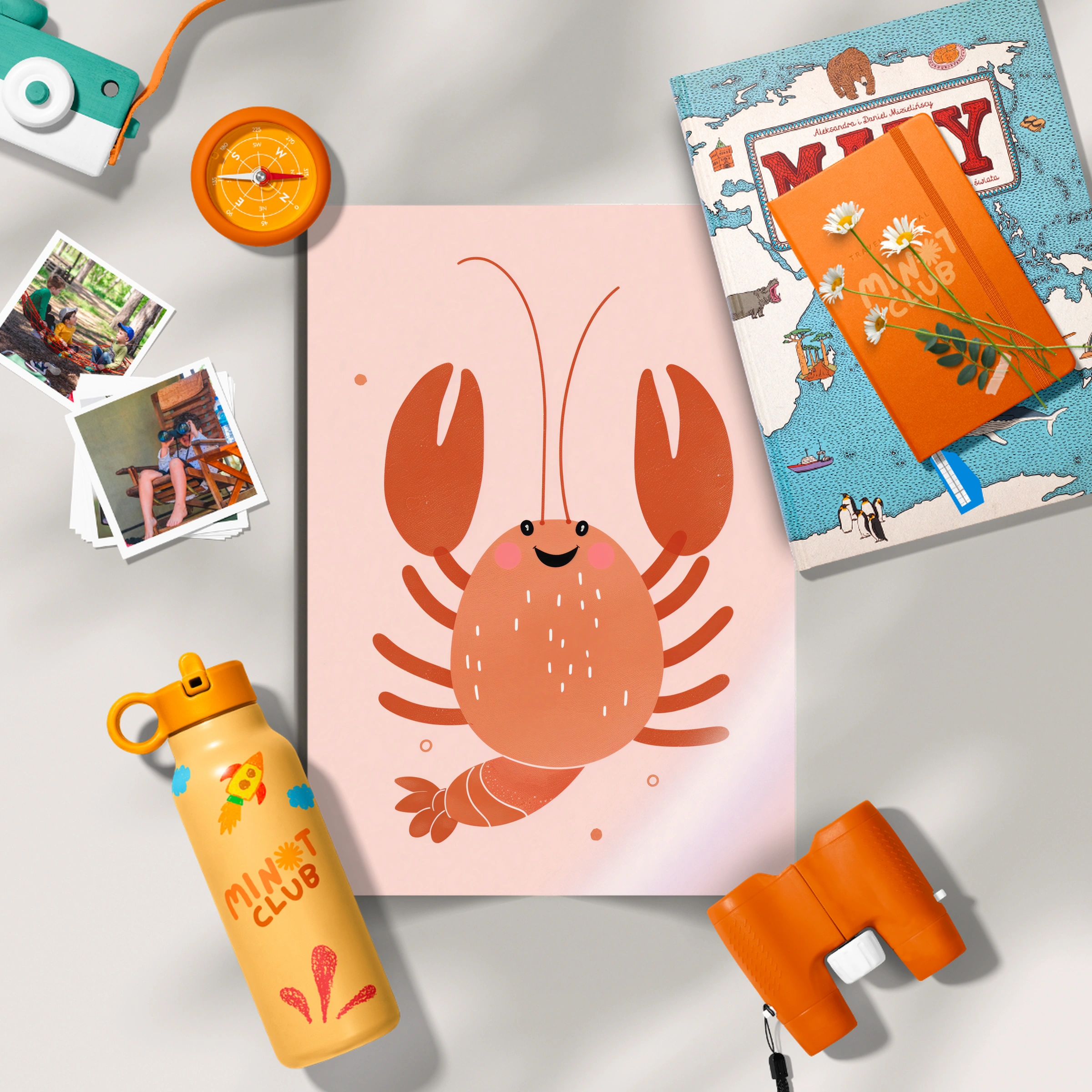 Little Lobster Nursery Print