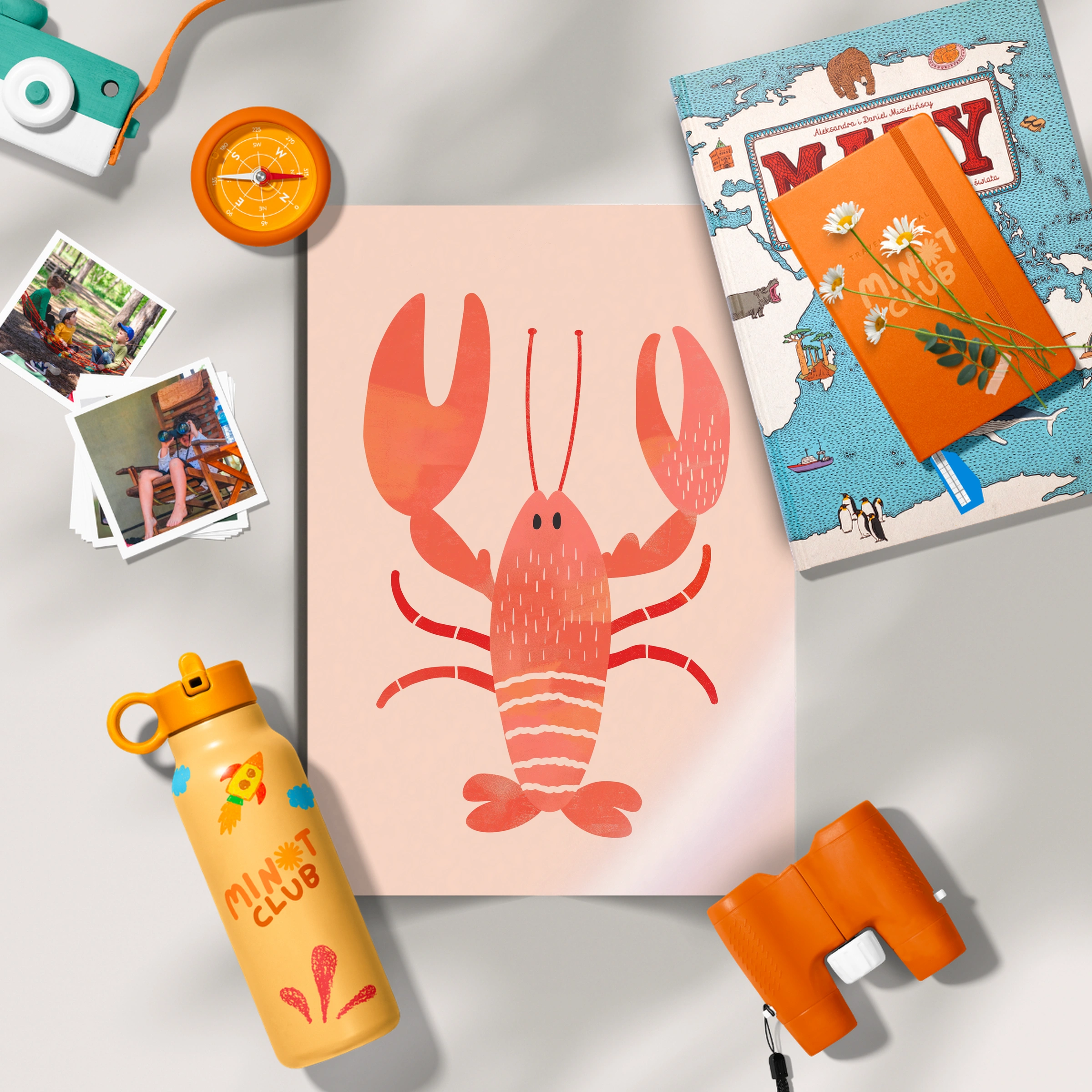 Little Lobster Two Nursery Print