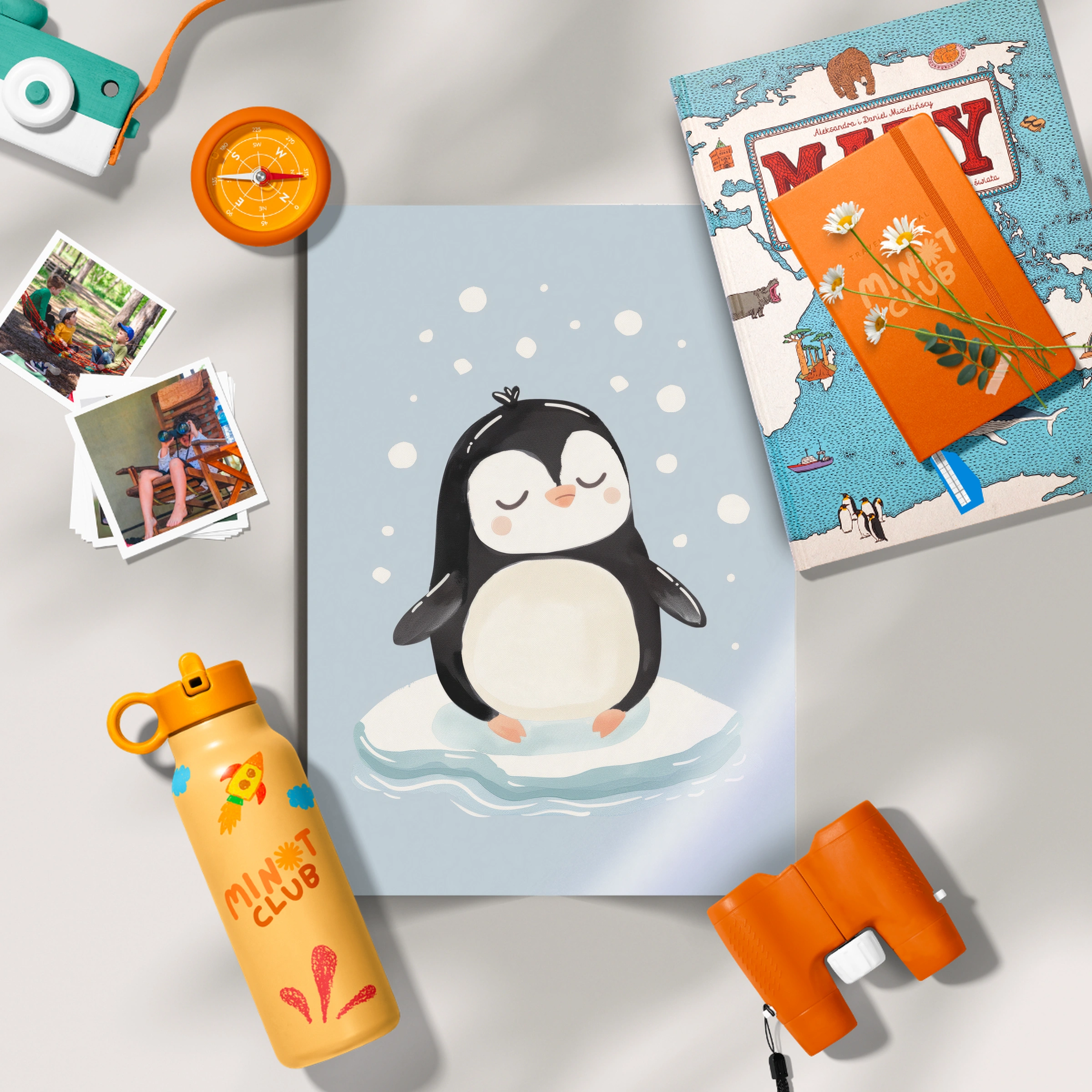 Little Penguin Nursery Print