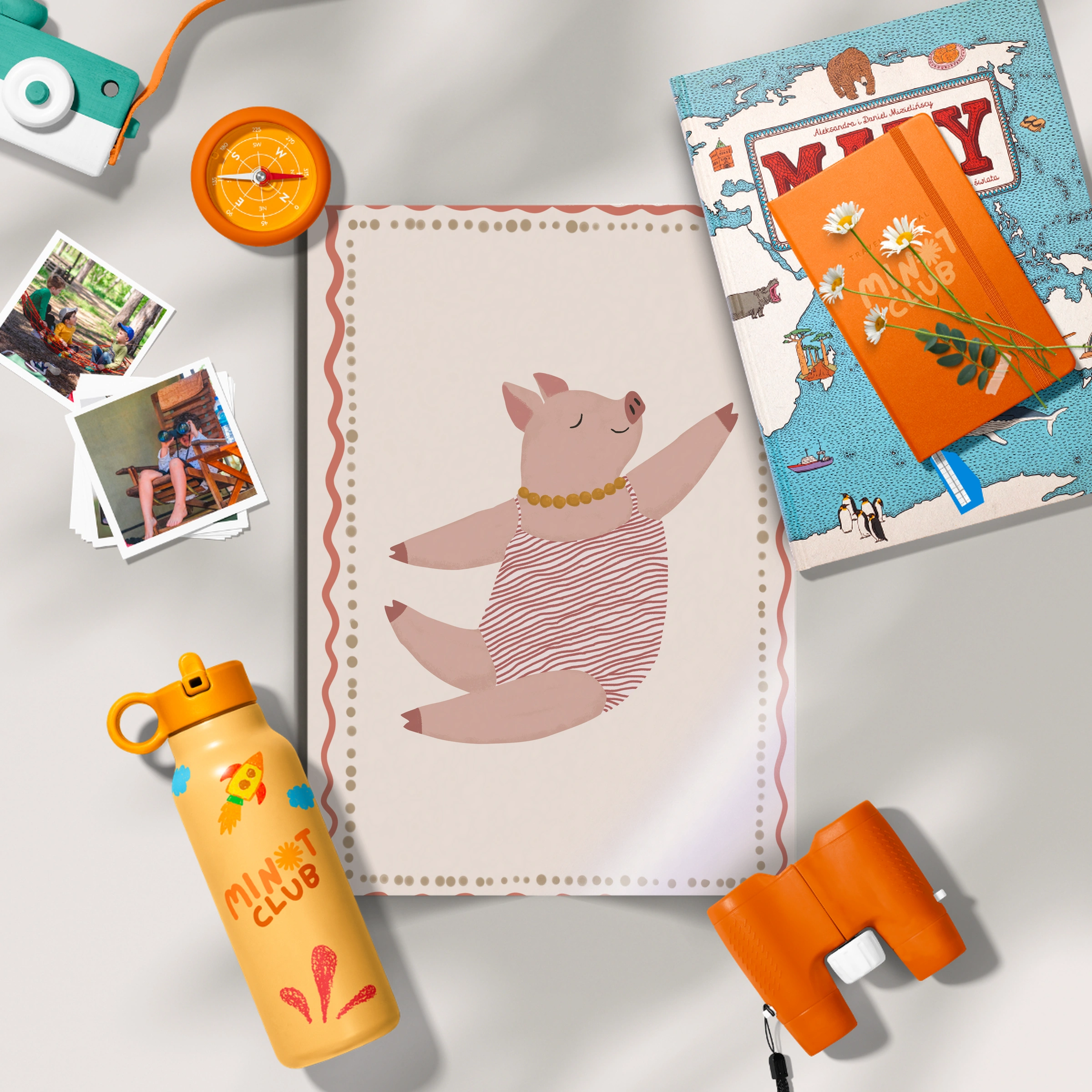 Little Pig Portrait Nursery Print