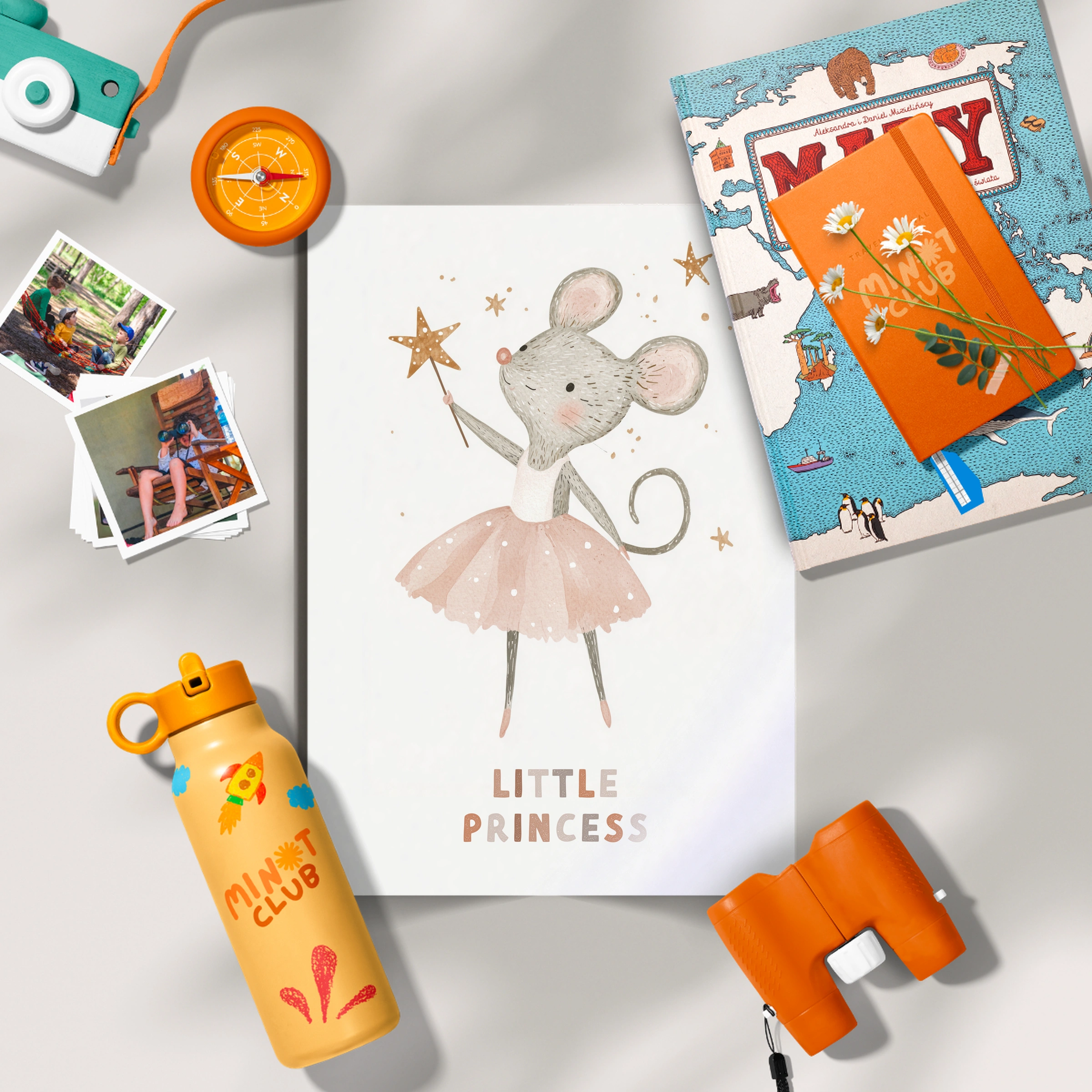 Little Princess Mouse Nursery Print