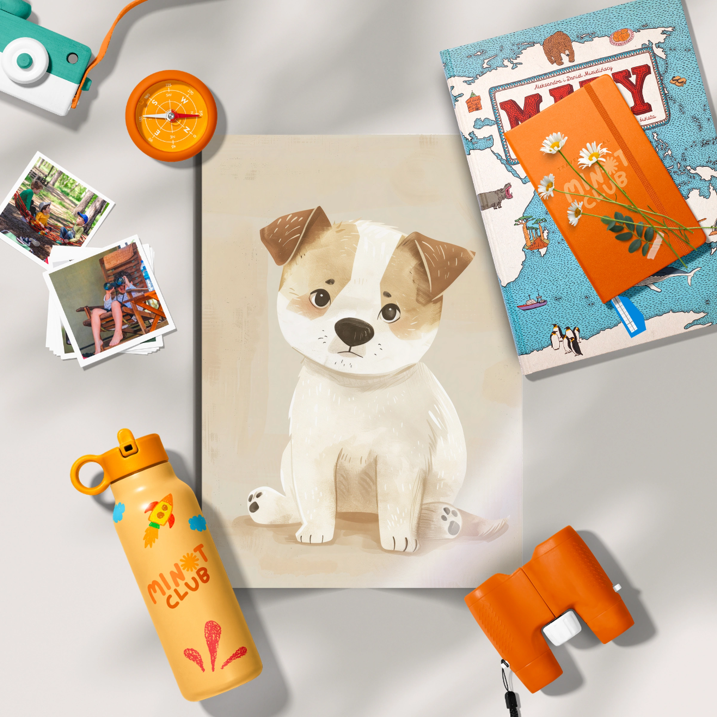 Little Puppy Nursery Print