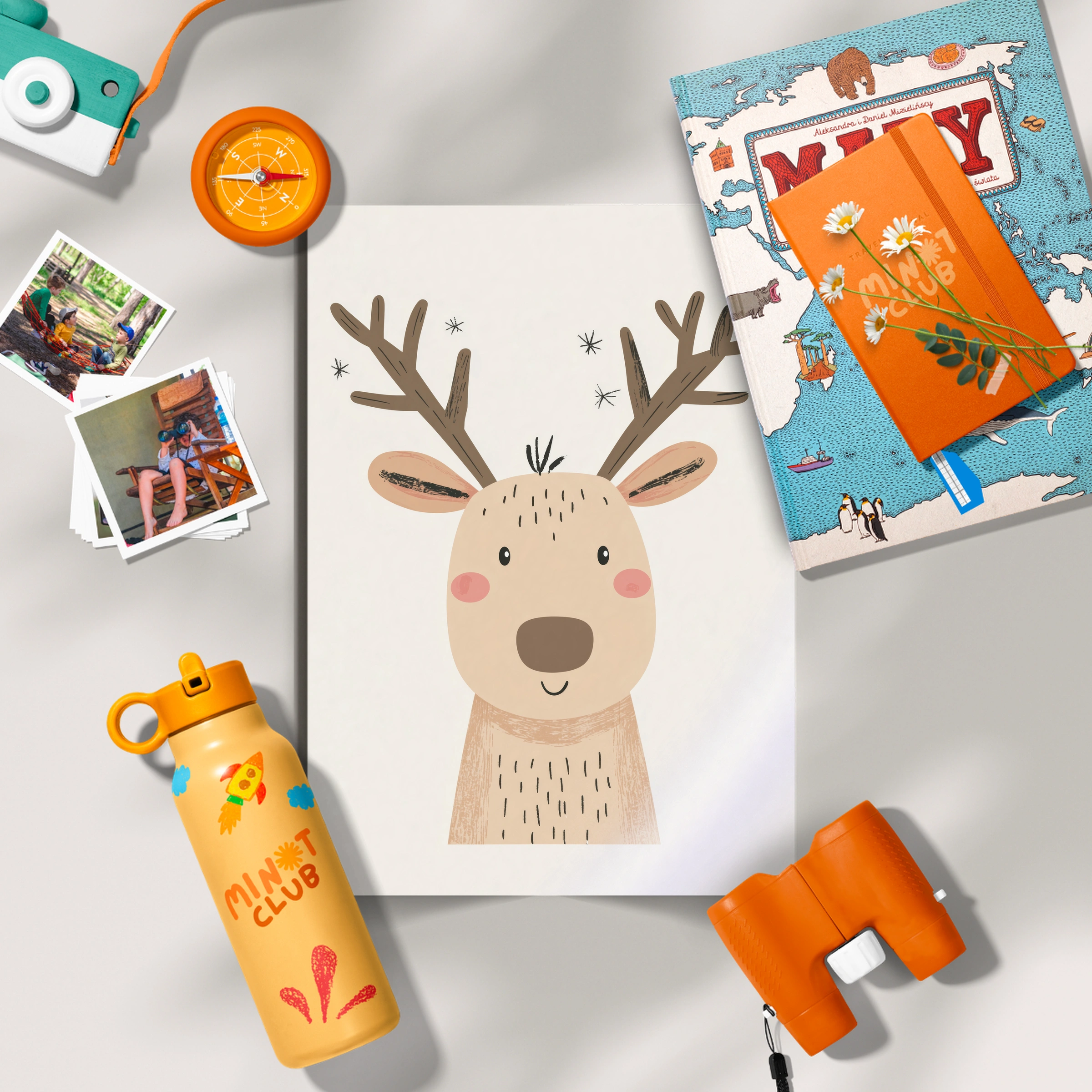 Little Reindeer Christmas Print