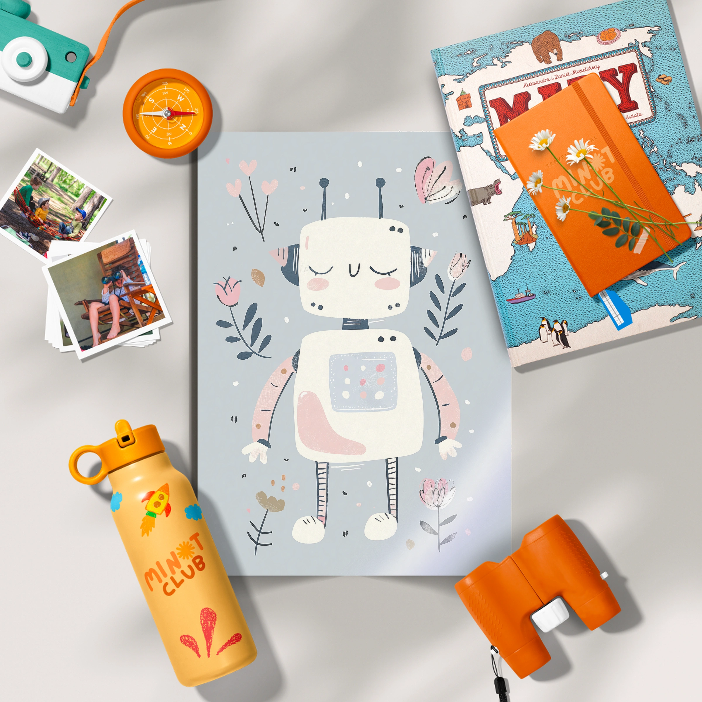 Little Robot Nursery Print