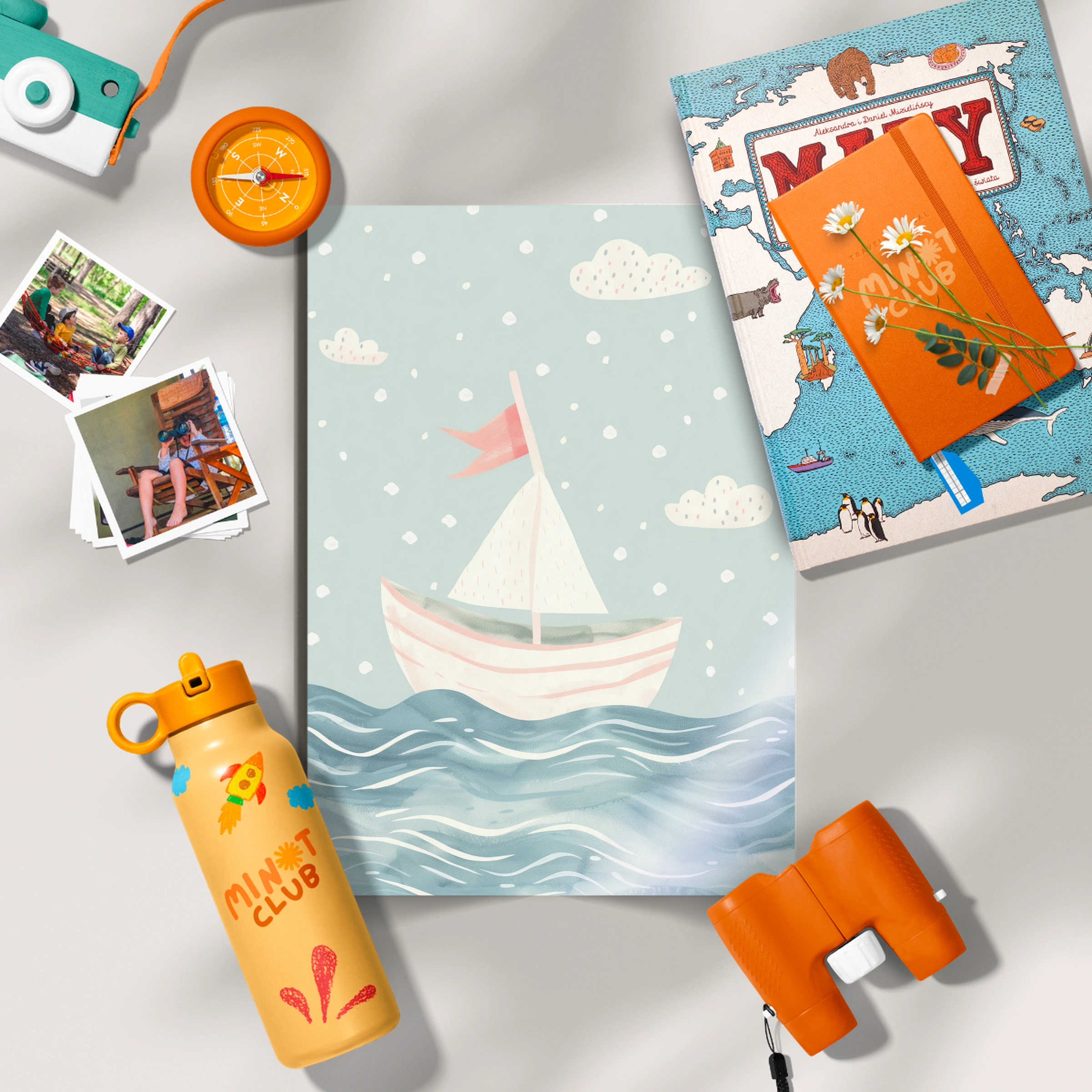 Little Sailboat Nursery Print