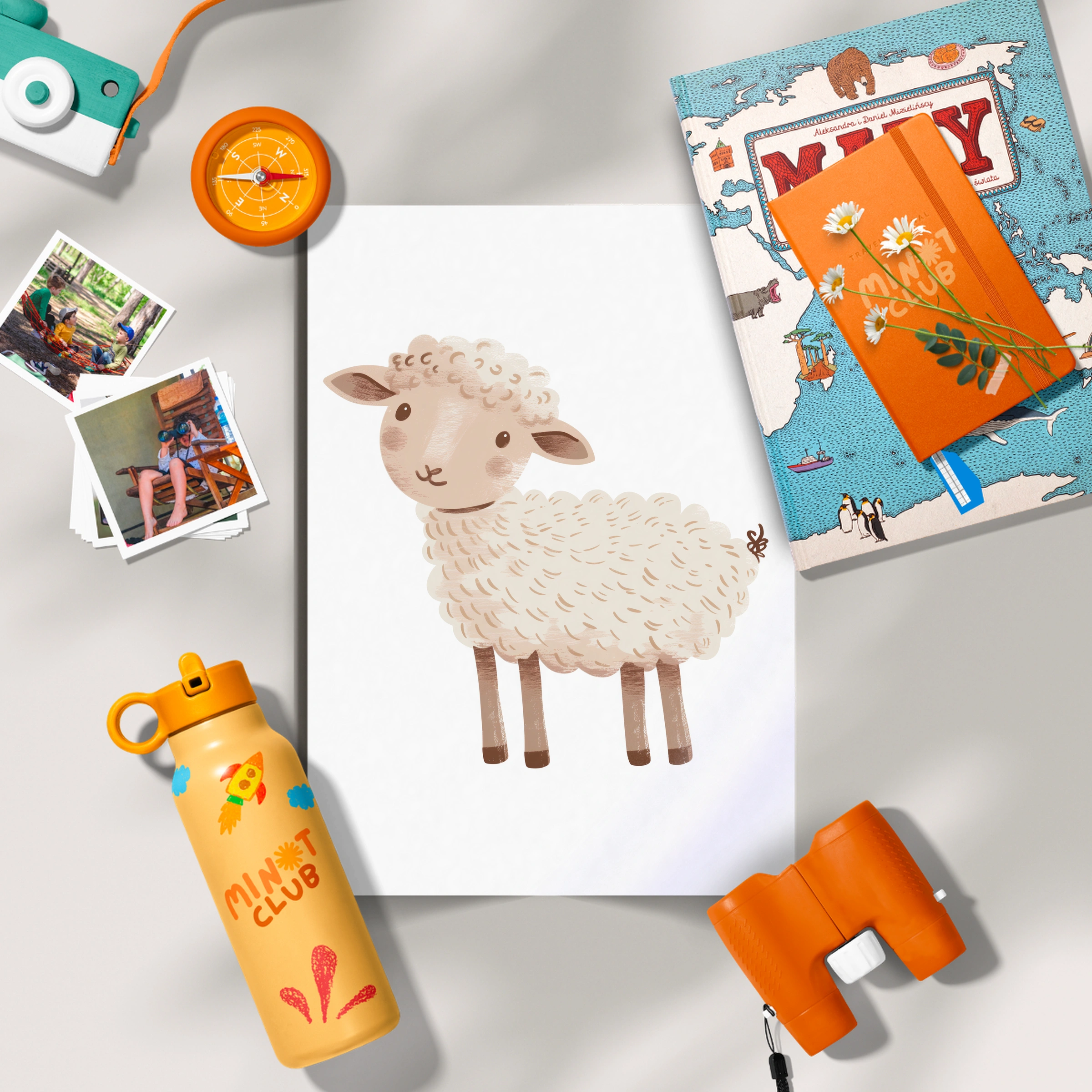 Little Sheep Nursery Print