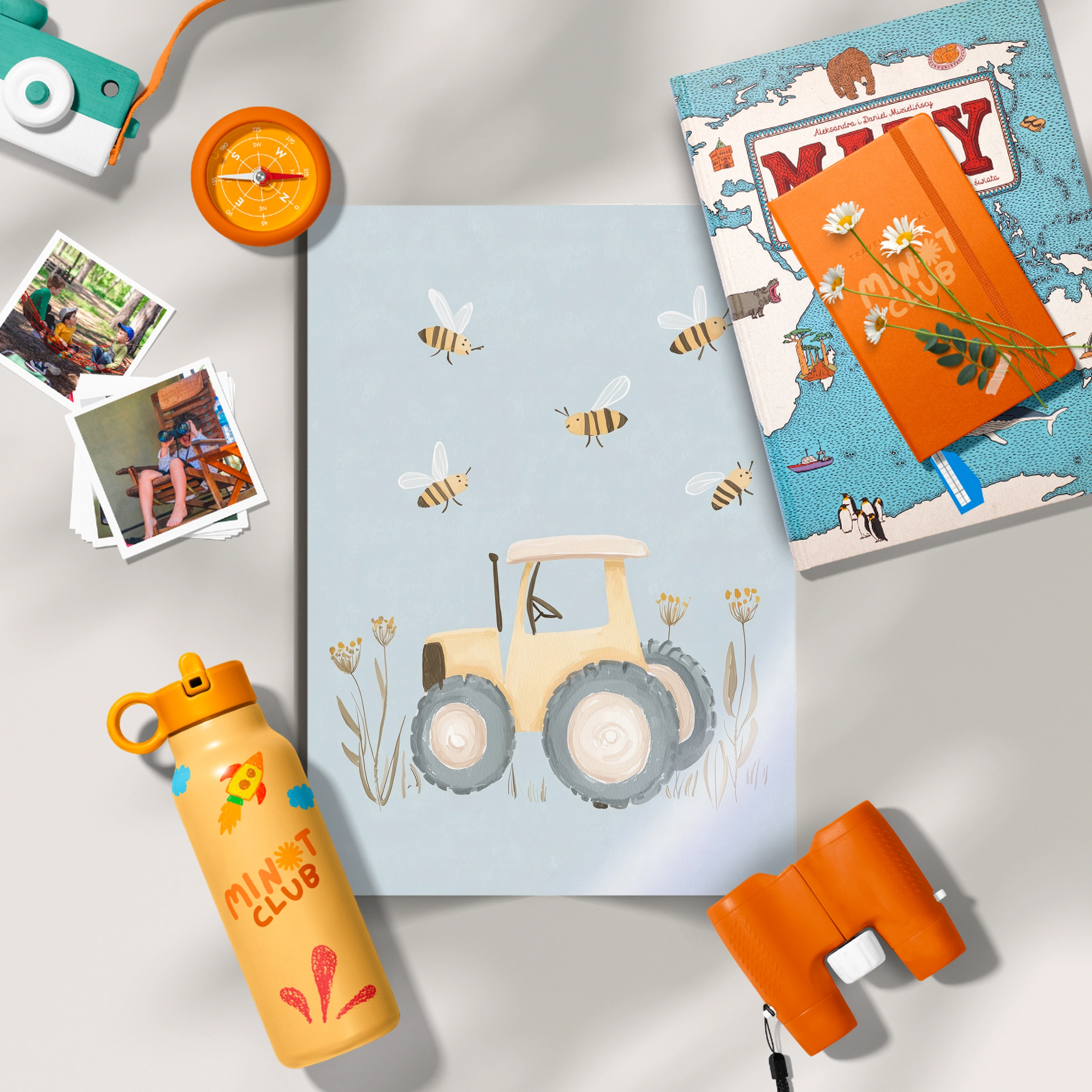 Little Tractor Nursery Print